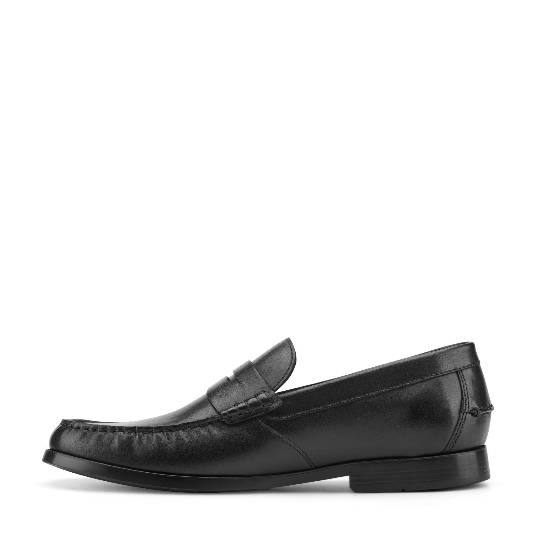 Rockport Willcox Classic Penny Men's Cushioned Loafer - Black Leather - 4