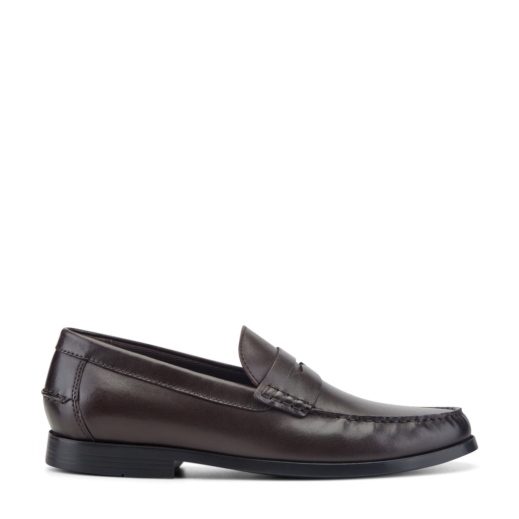 Rockport Willcox Classic Penny Men's Cushioned Loafer - Dark Brown Leather - 1