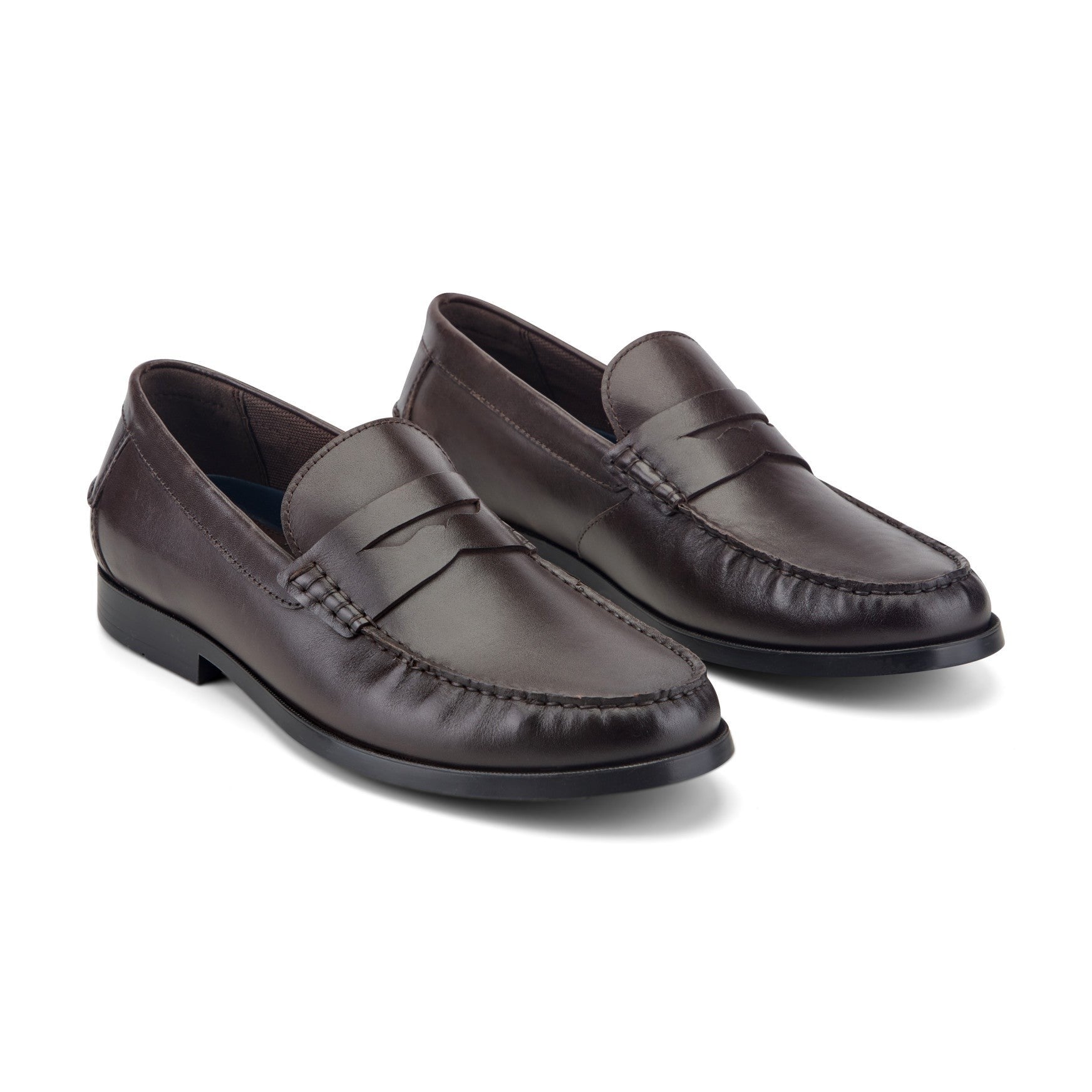 Rockport Willcox Classic Penny Men's Cushioned Loafer - Dark Brown Leather - 2