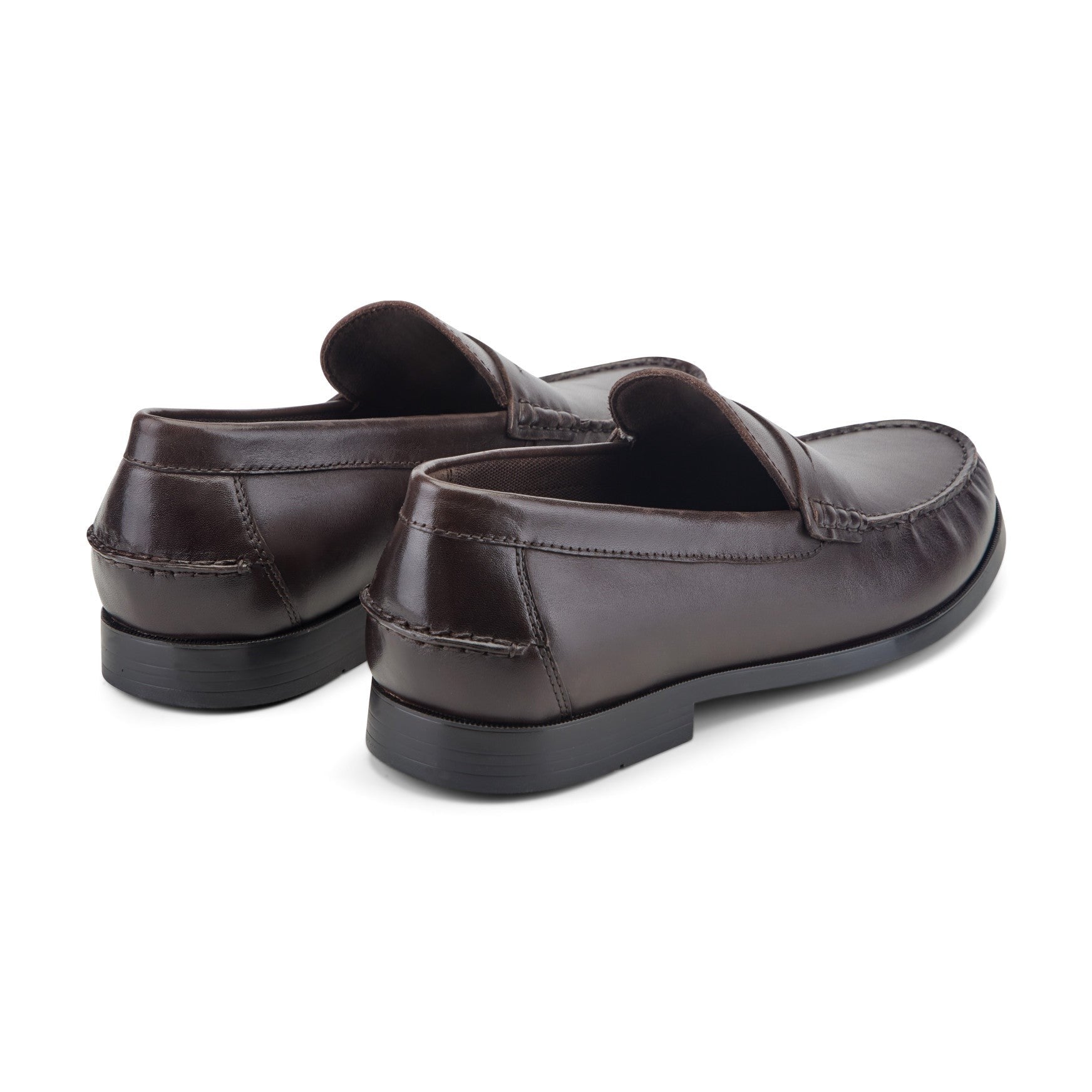 Rockport Willcox Classic Penny Men's Cushioned Loafer - Dark Brown Leather - 3