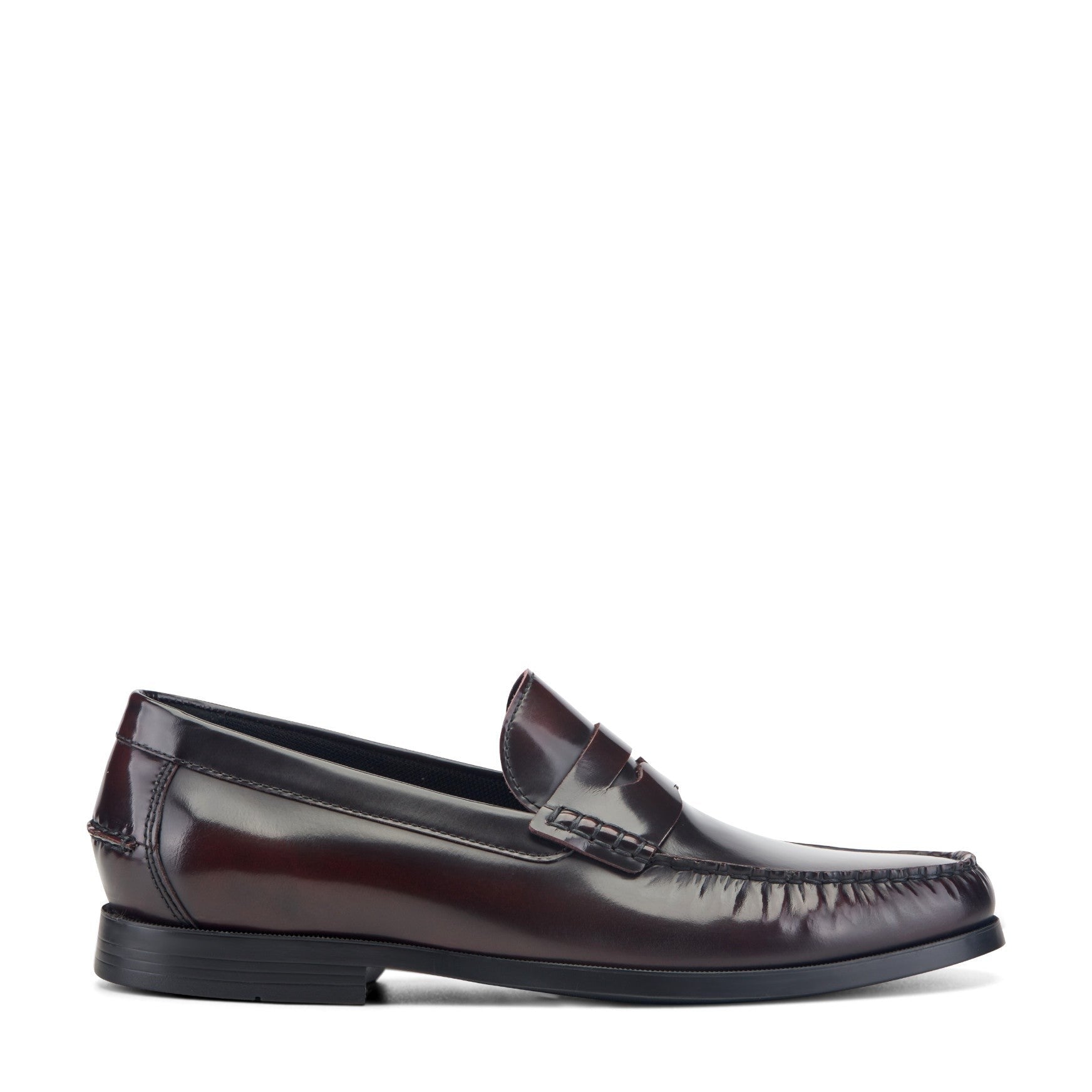 Rockport Willcox Classic Penny Men's Cushioned Loafer - Dark Burgundy Leather - 1