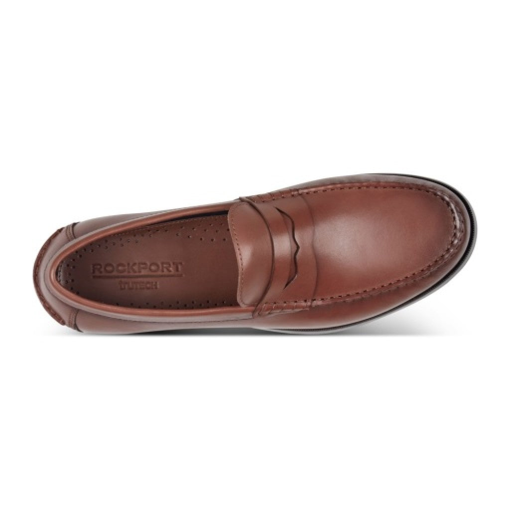 Rockport Willcox Classic Penny Men's Cushioned Loafer - Dark Natural - 6