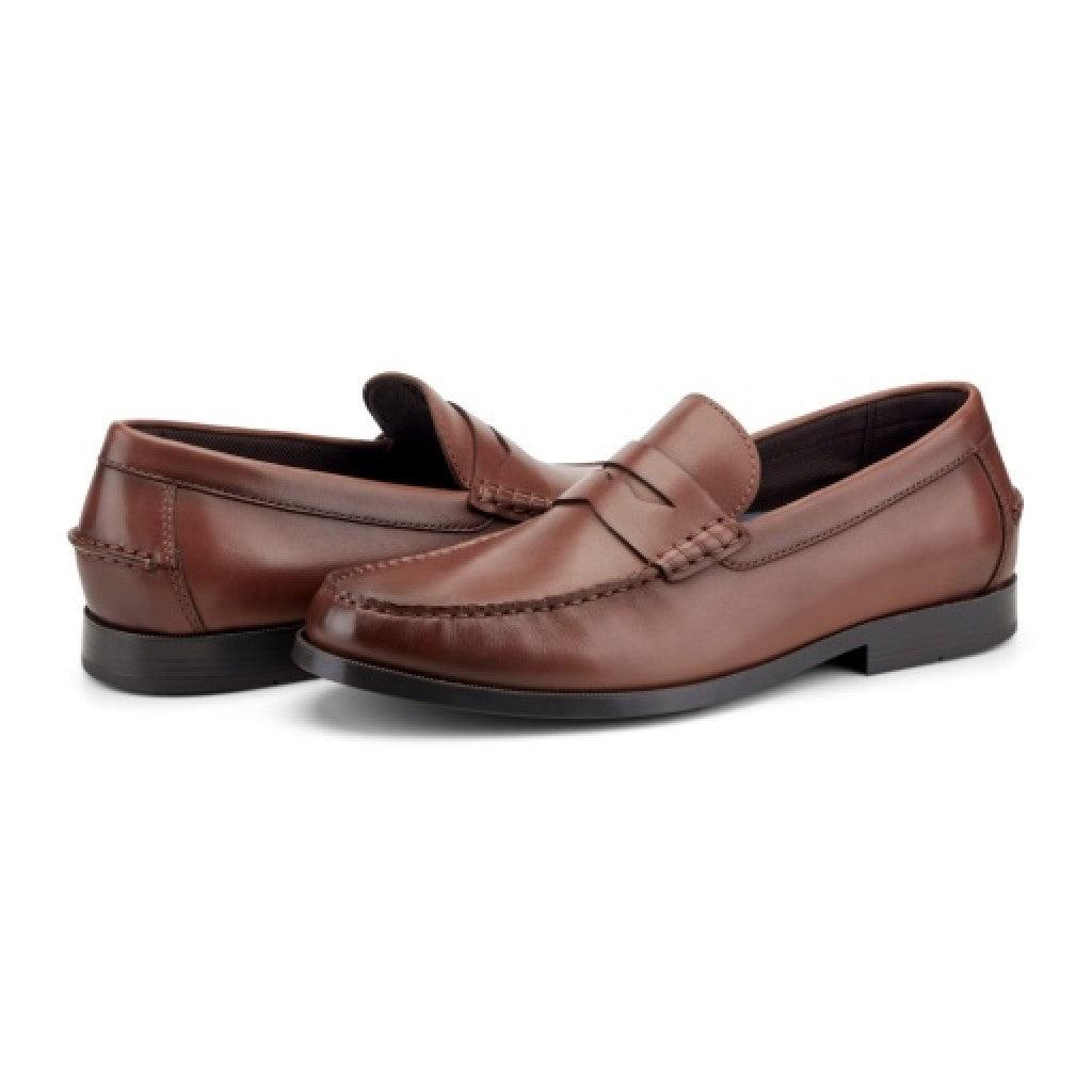 Rockport Willcox Classic Penny Men's Cushioned Loafer - Dark Natural - 7