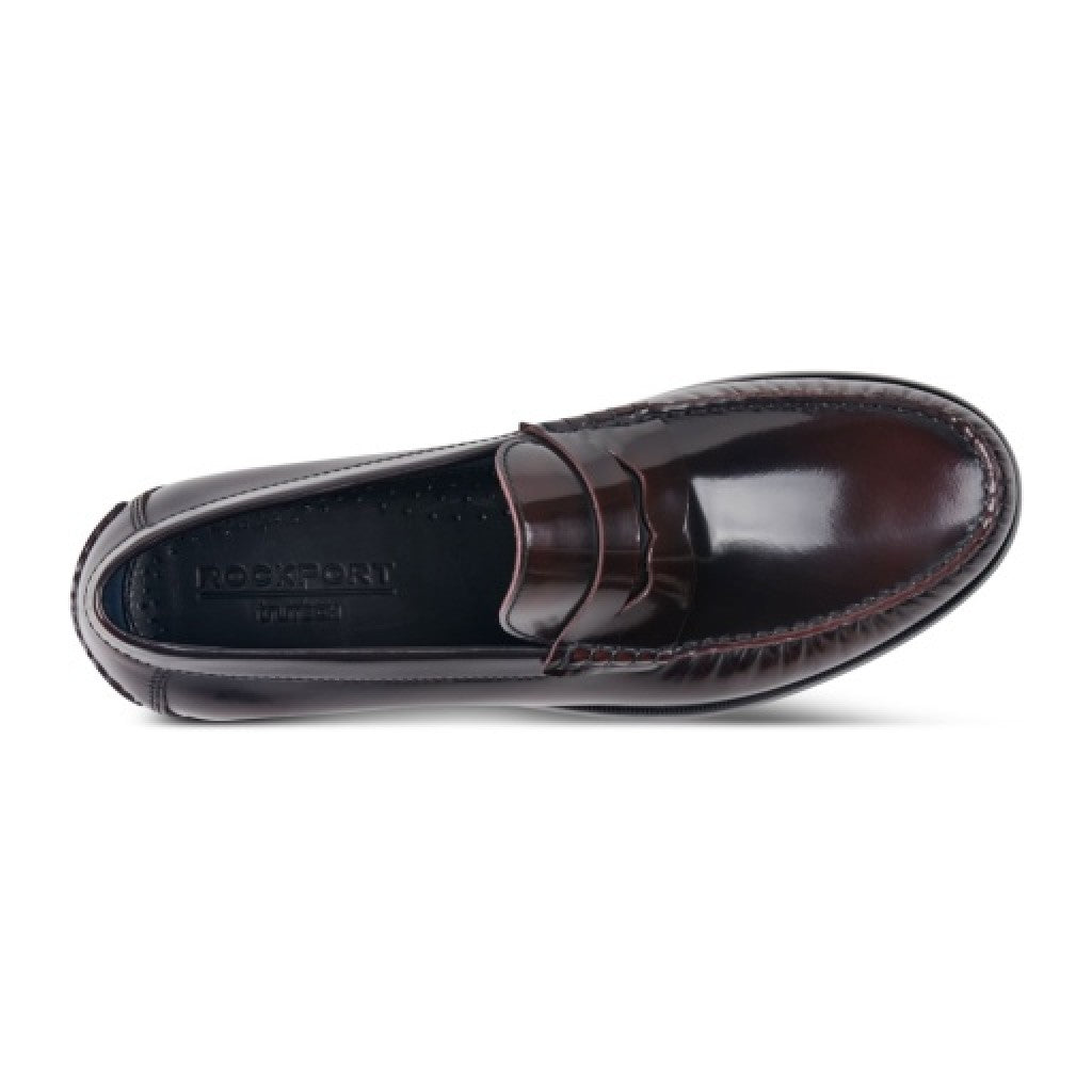Rockport Willcox Classic Penny Men's Cushioned Loafer - Dark Red - 6