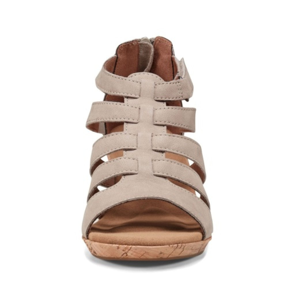 Rockport Women's Briah Gladiator Sandal - New Taupe Nubuck - 3