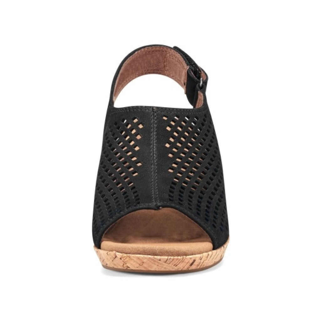 Rockport Women's Briah Perforated Slingback Sandal - Black Nbk - 3