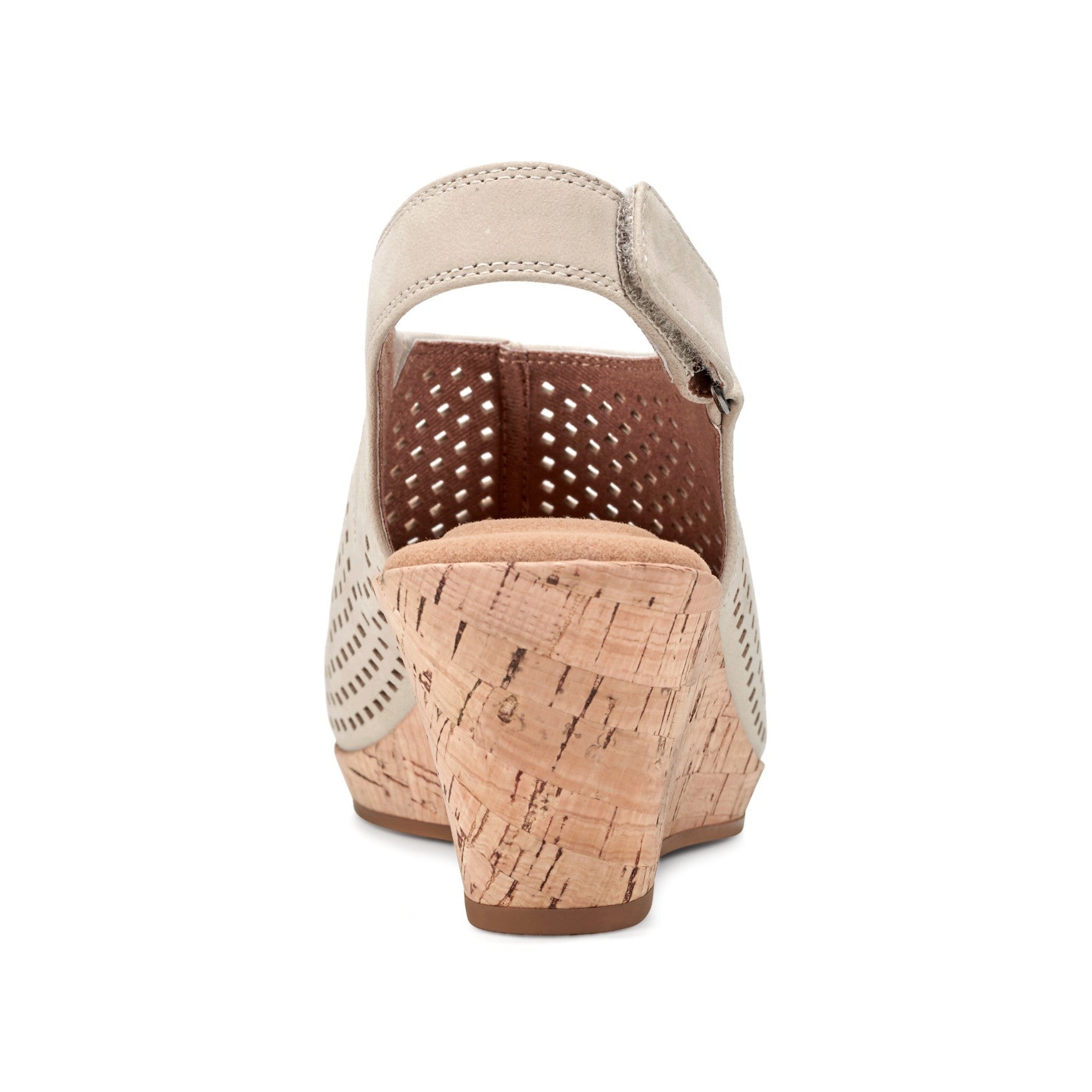 Rockport Women's Briah Perforated Slingback Sandal - Taupe Leather - 3
