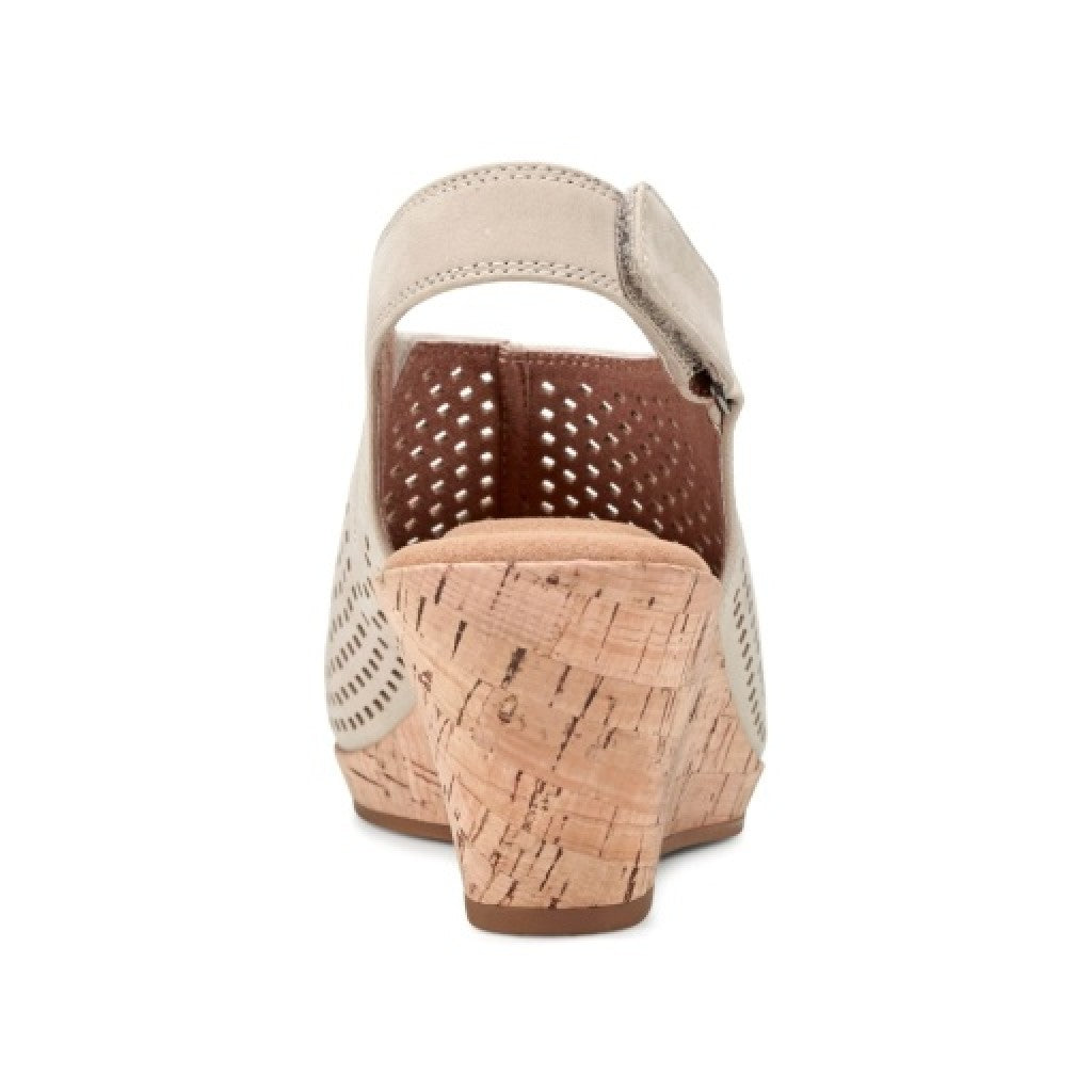 Rockport Women's Briah Perforated Slingback Sandal - Taupe Lth - 4