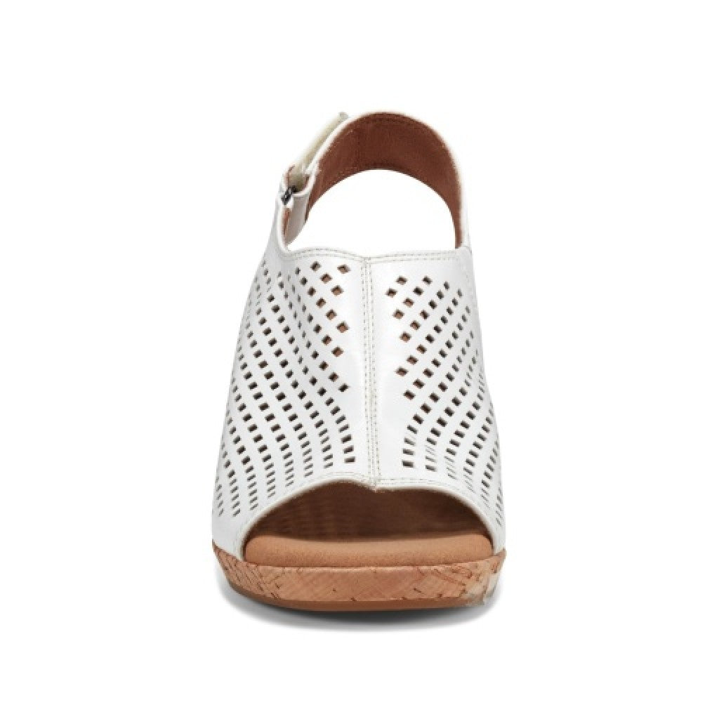 Rockport Women's Briah Perforated Slingback Sandal - White - 3