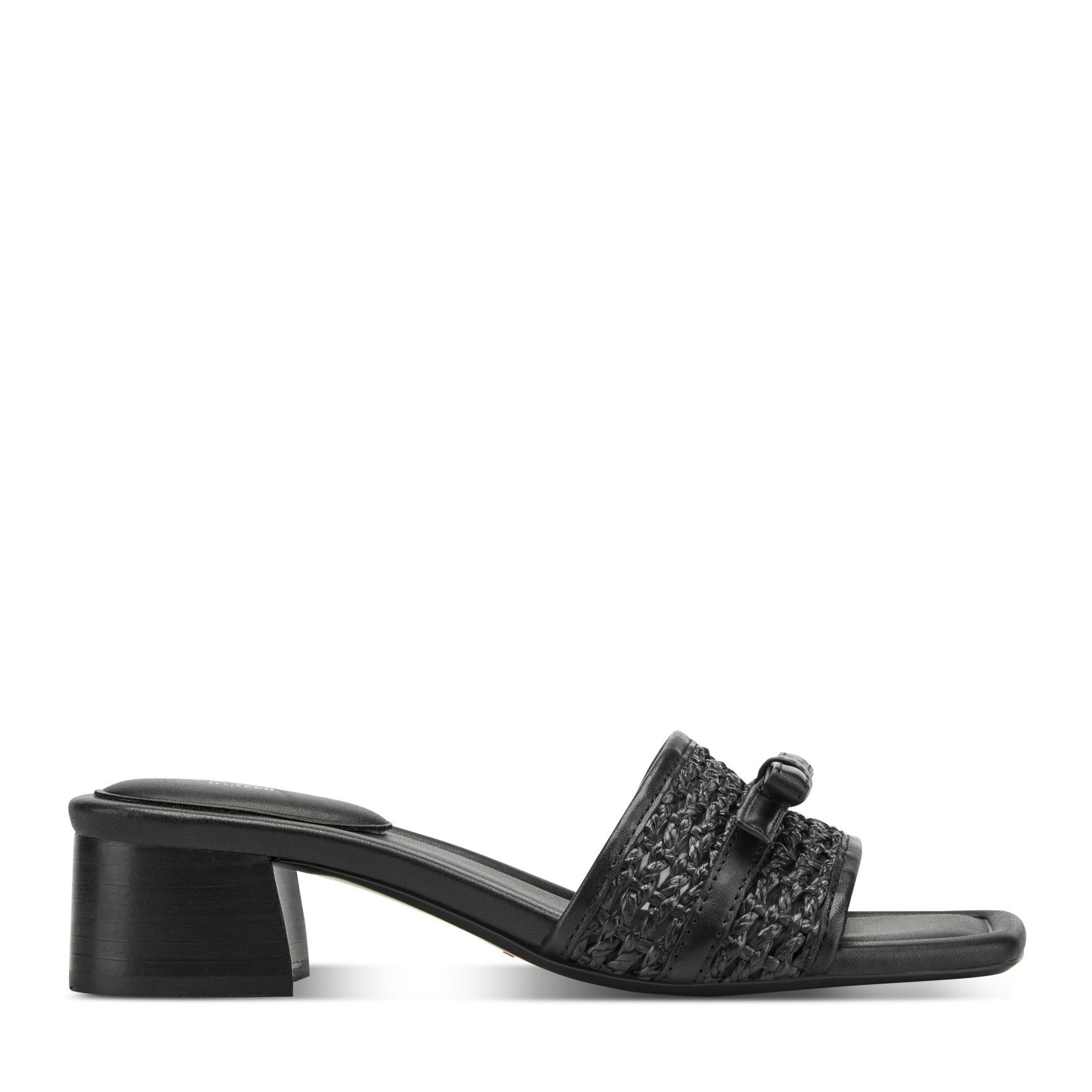 Rockport Women's Clarice Slip-On Sandals - Black Leather - 1