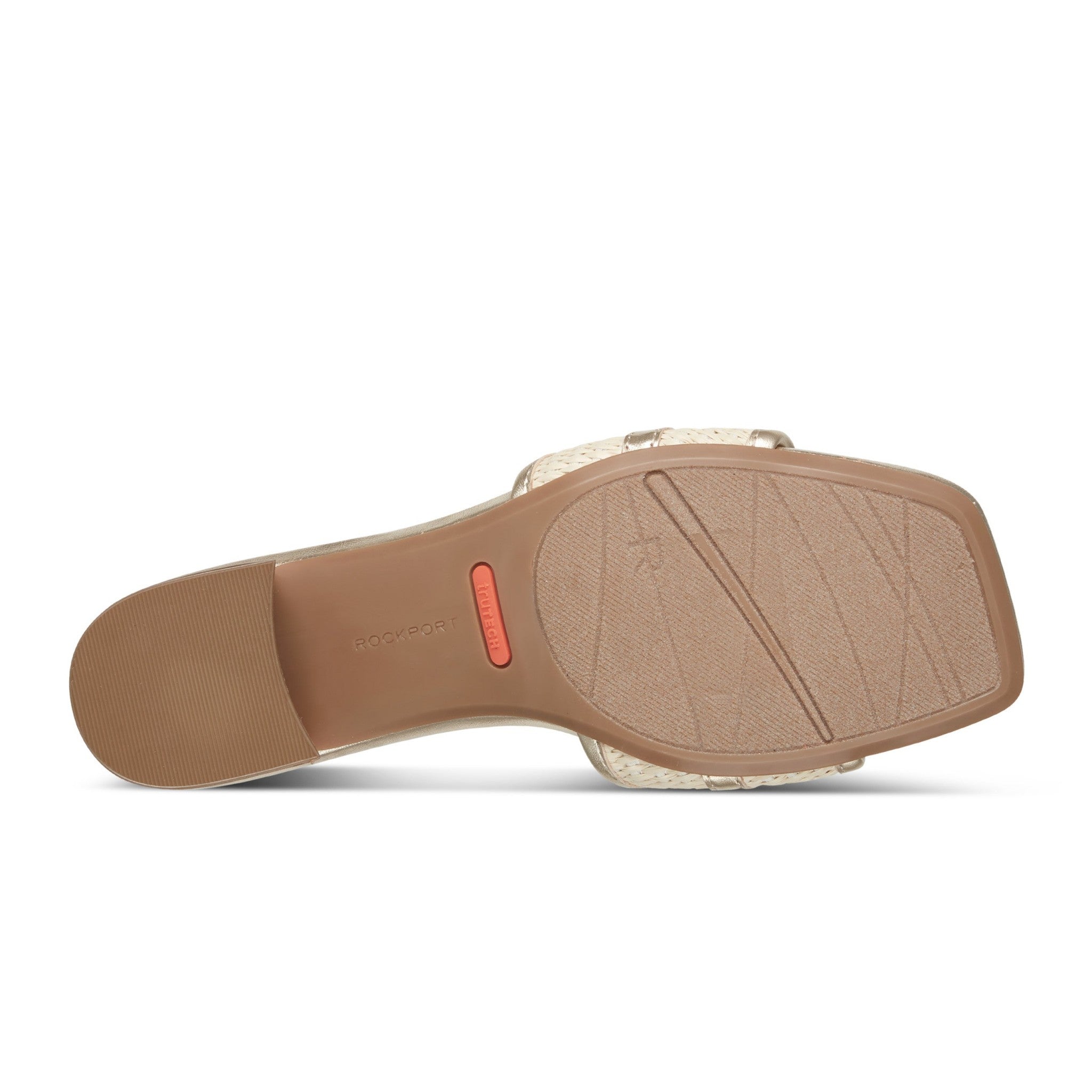 Rockport Women's Clarice Slip-On Sandals - Gold Leather - 5