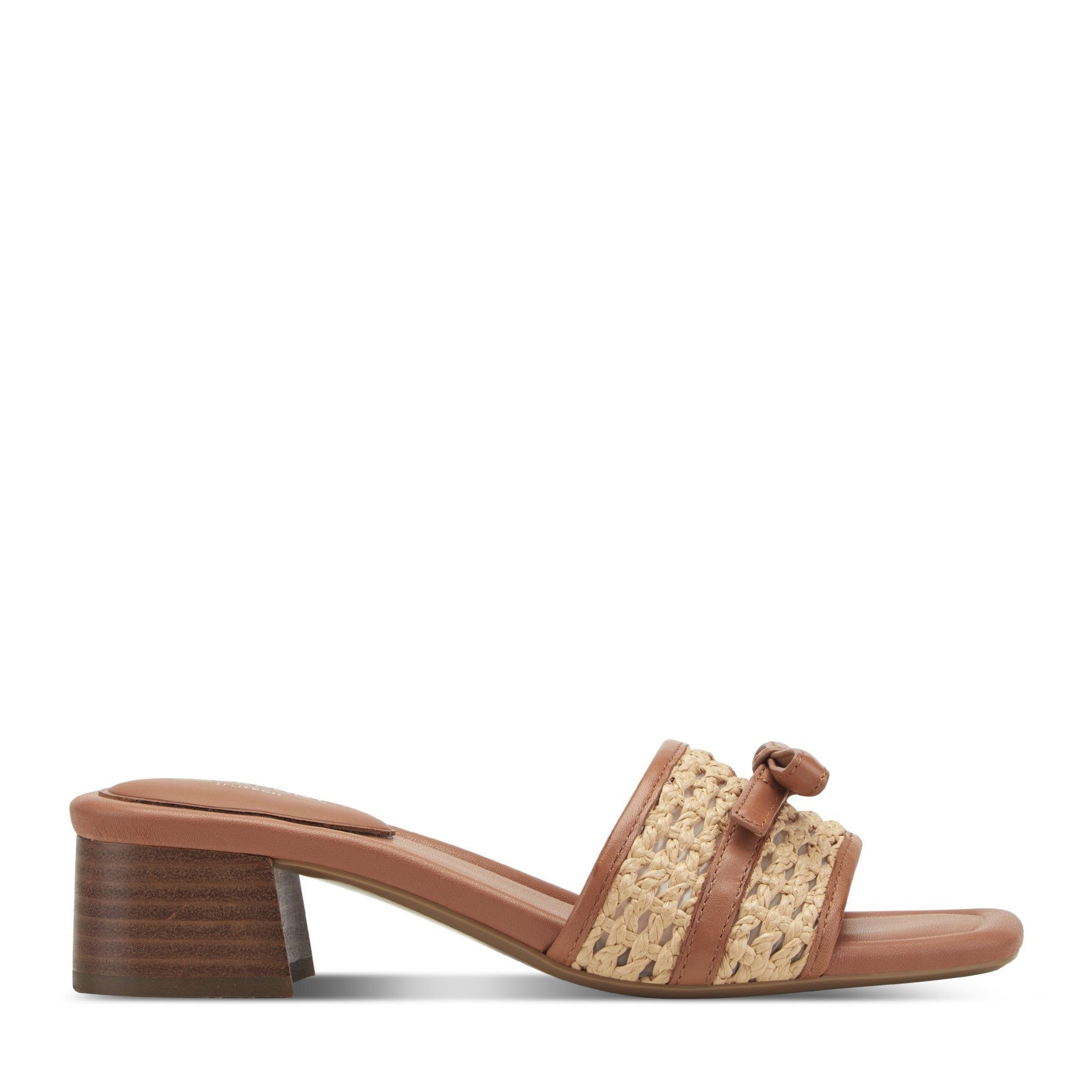 Rockport Women's Clarice Slip-On Sandals - Light Natural Leather - 1