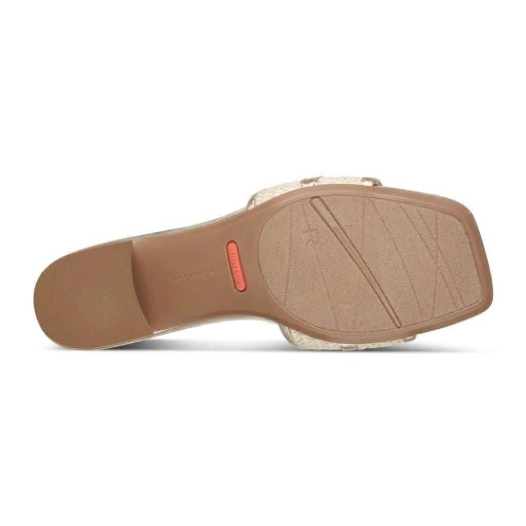 Rockport Women's Clarice Slip-On Sandals - Medium Natural - 5