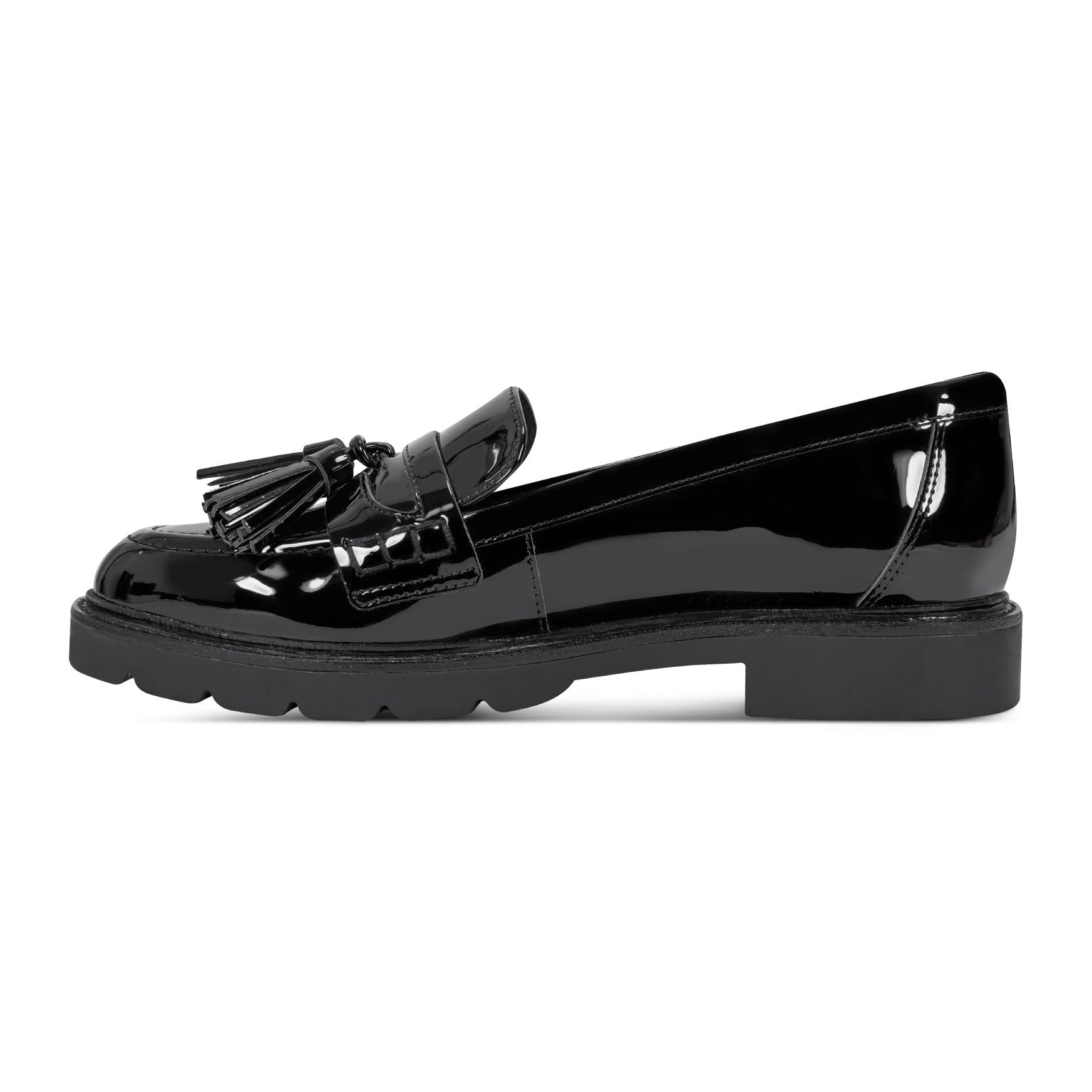 Rockport Women's Kiara Tassel Loafers - Black Patent - 6