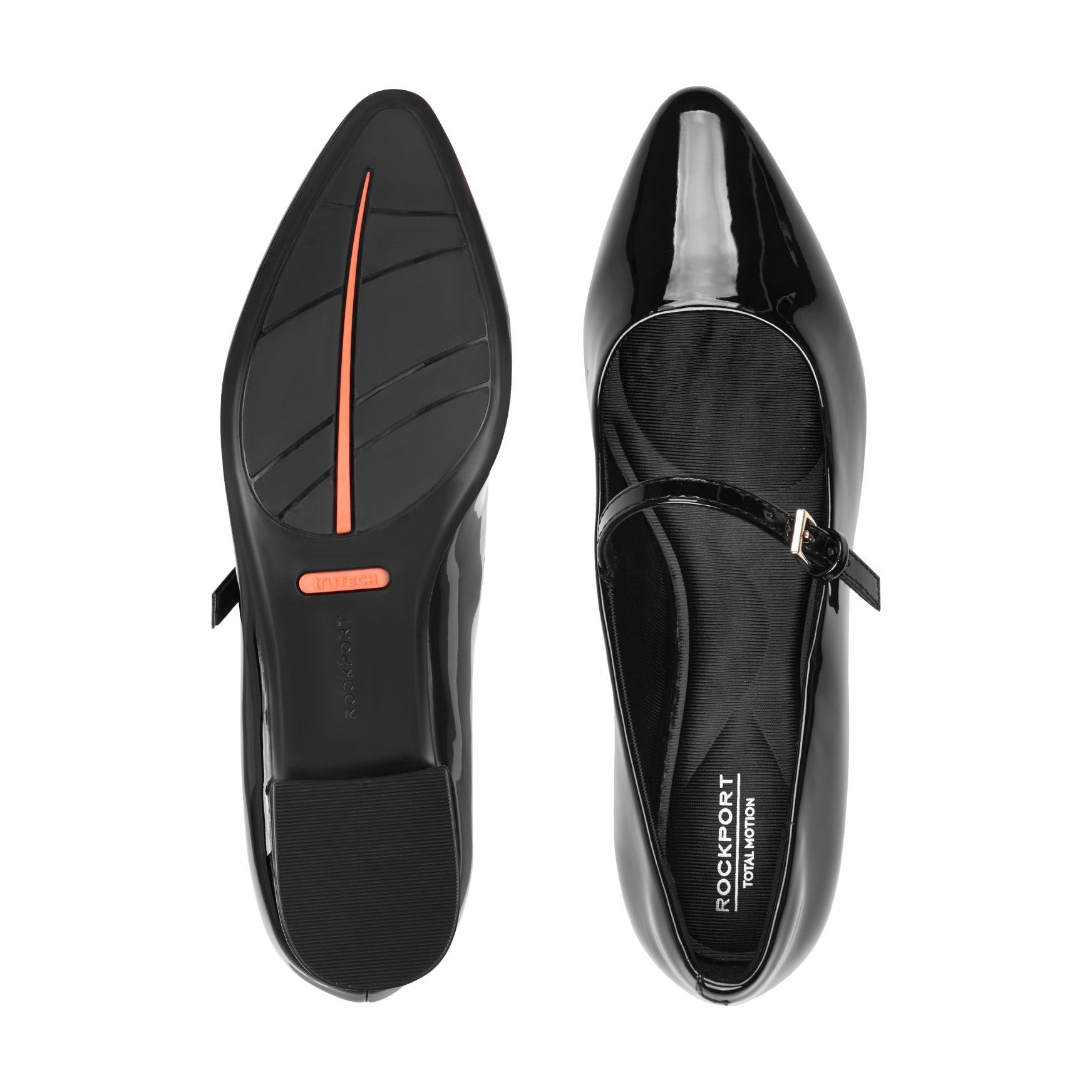 Rockport Women's Taren Total Motion Pointy Toe Dress Flats - Black - 5