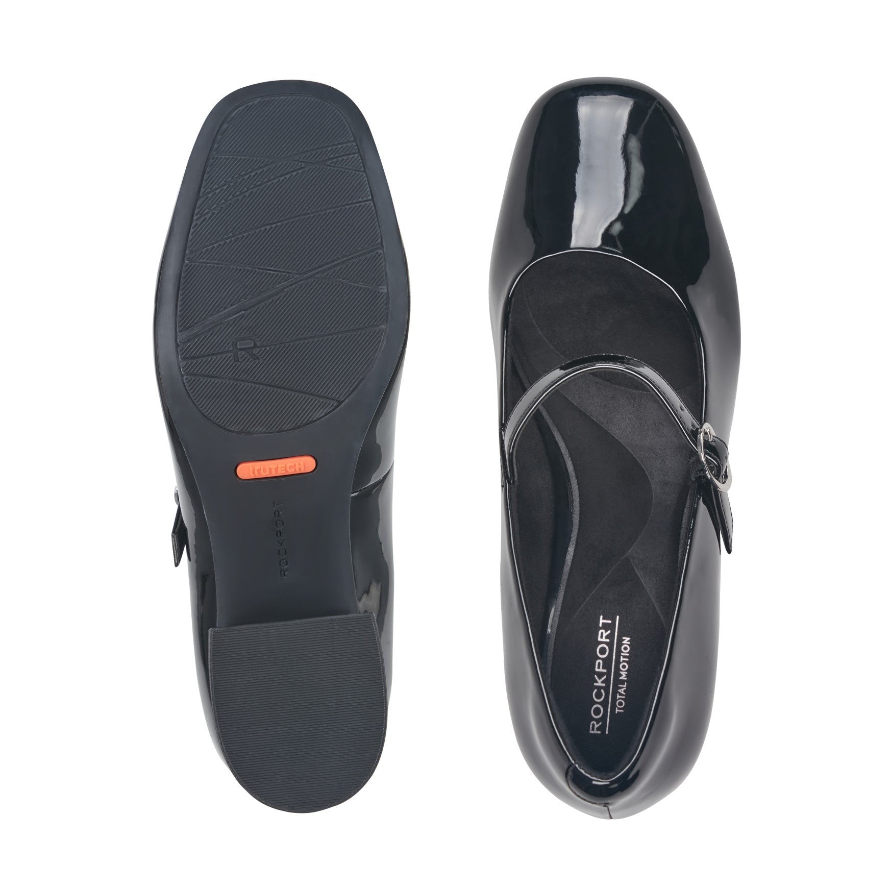Rockport Xena Cushioned Block Heel with Arch Support Women's Pump - Black - 5