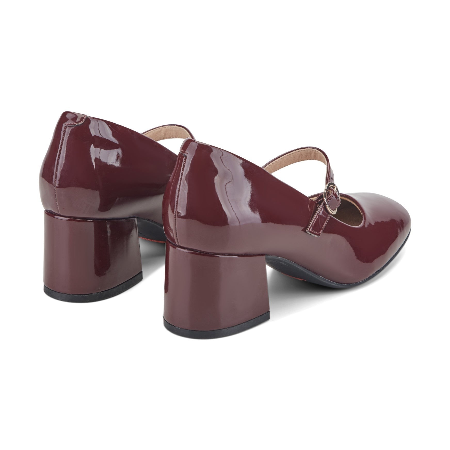 Rockport Xena Cushioned Block Heel with Arch Support Women's Pump - Dark Red - 3