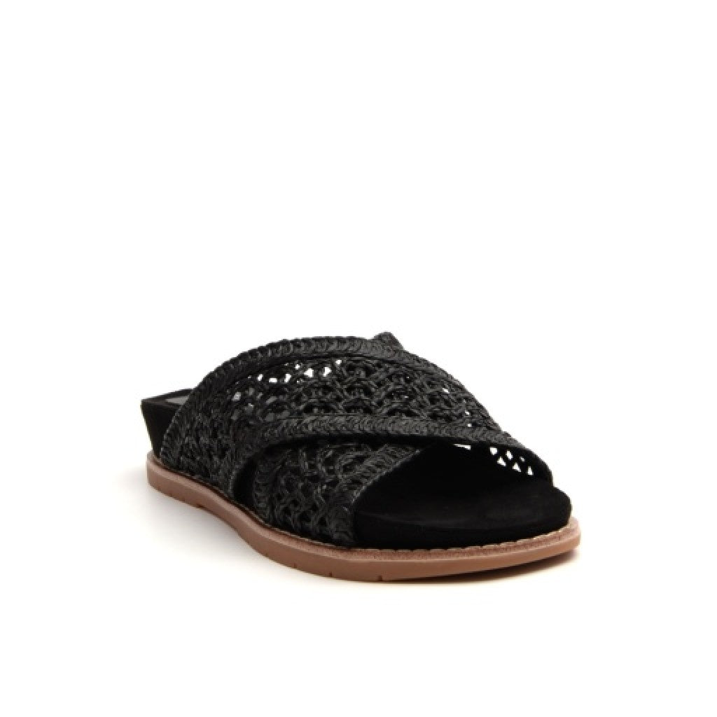 Rockport Zora Cushioned Arch Support Slip-On Women's Sandal - Black - 1