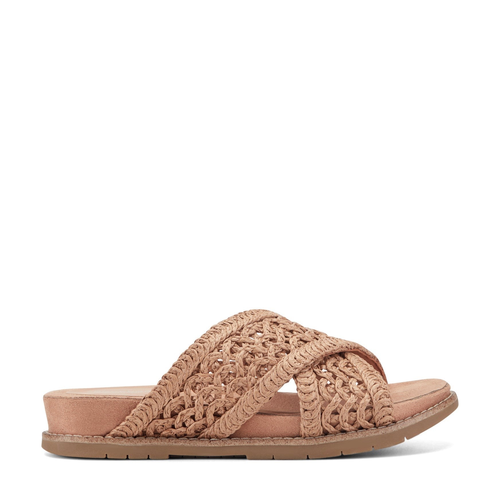 Rockport Zora Cushioned Arch Support Slip-On Women's Sandal - Medium Natural - 1