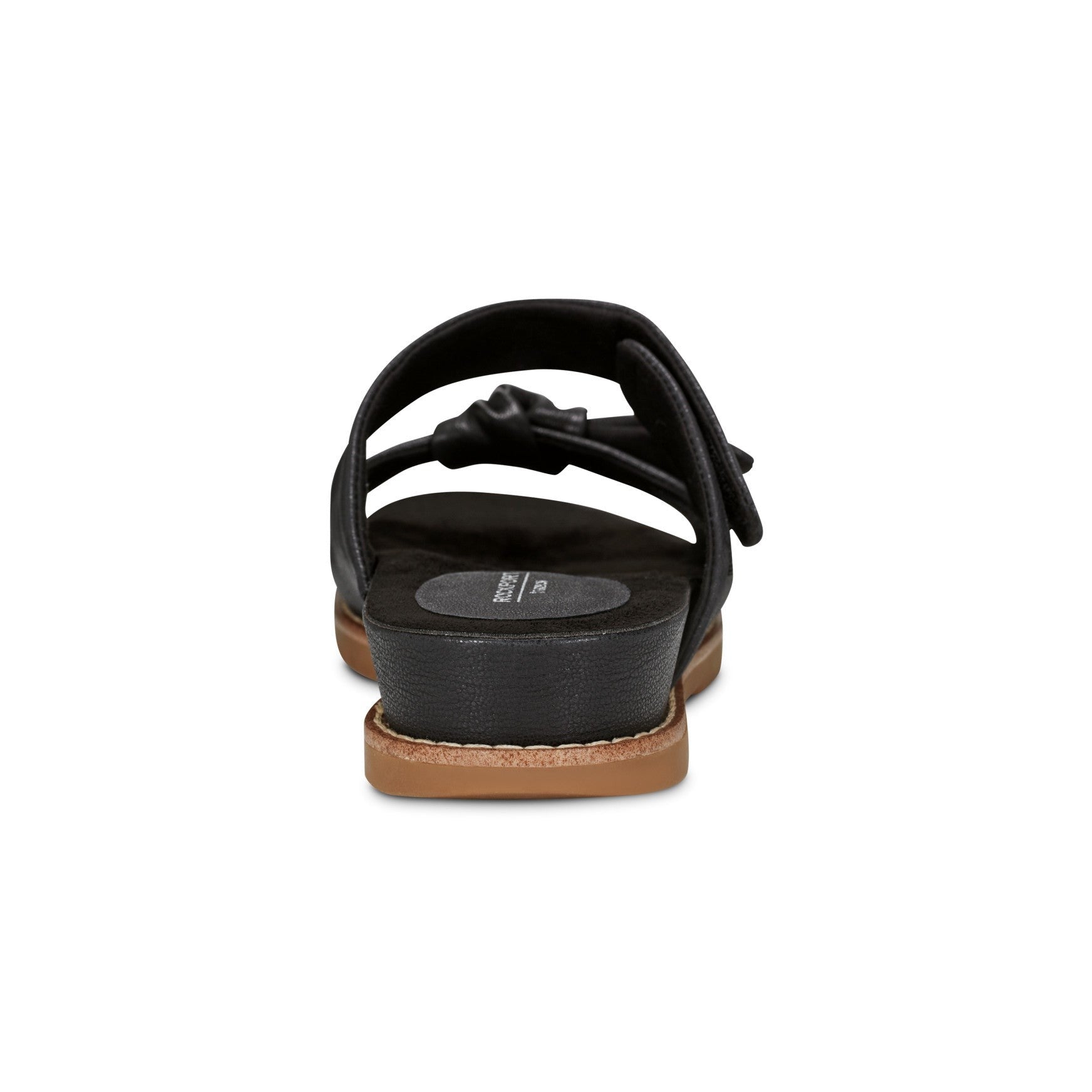 Rockport Zova Cushioned Arch Support Women's Sandal - Black Leather - 3