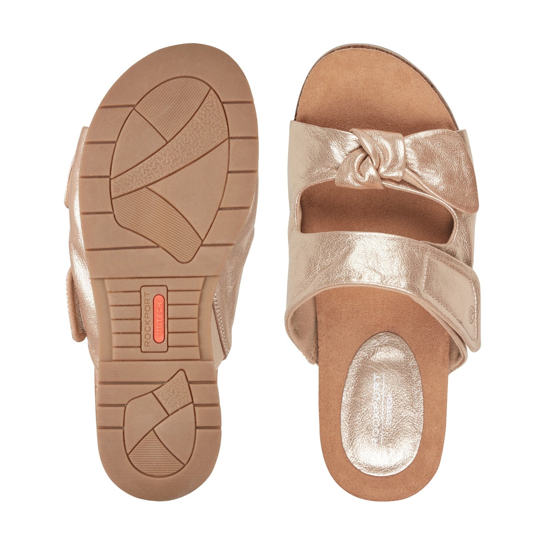 Rockport Zova Cushioned Arch Support Women's Sandal - Gold - 5