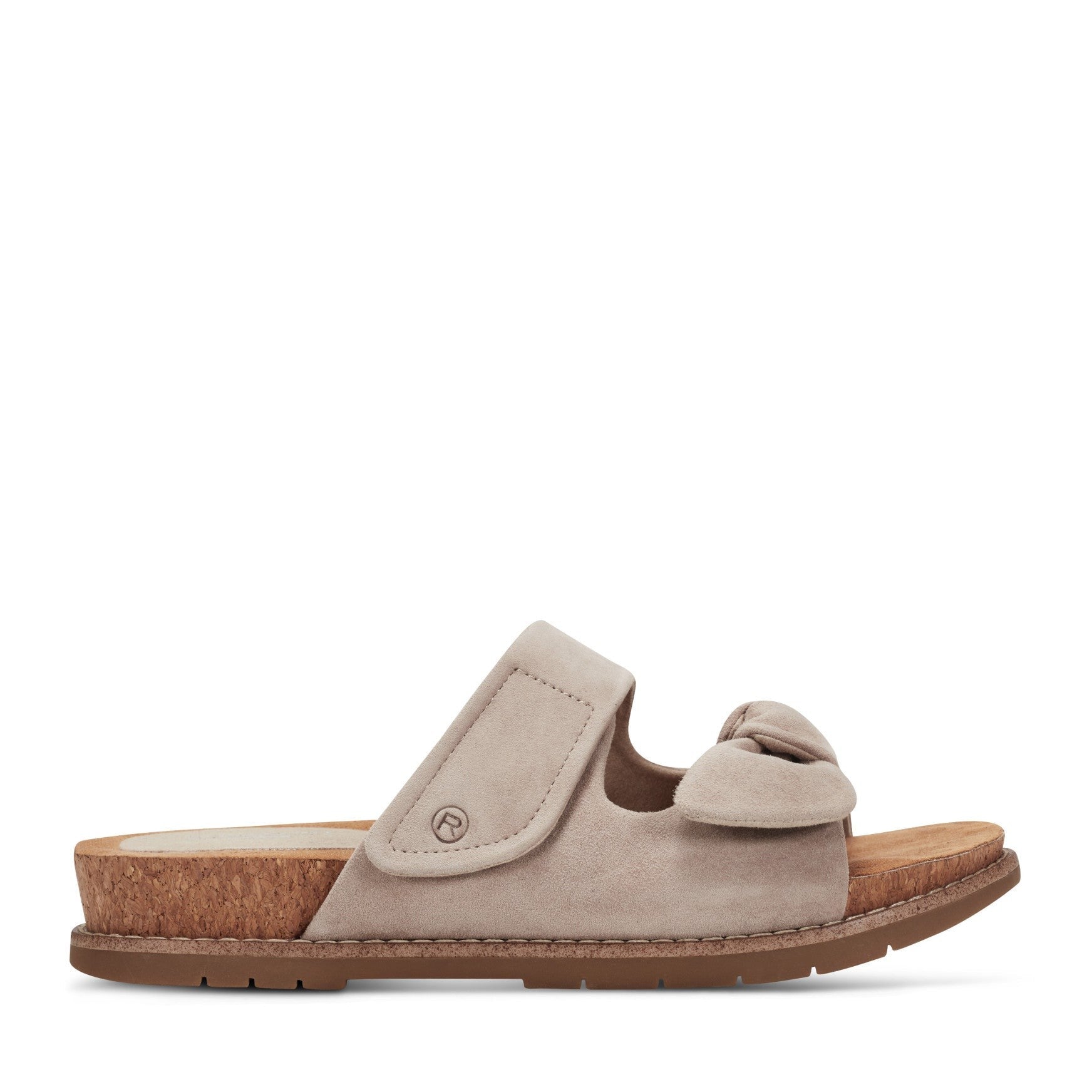Rockport Zova Cushioned Arch Support Women's Sandal - Taupe Suede - 1