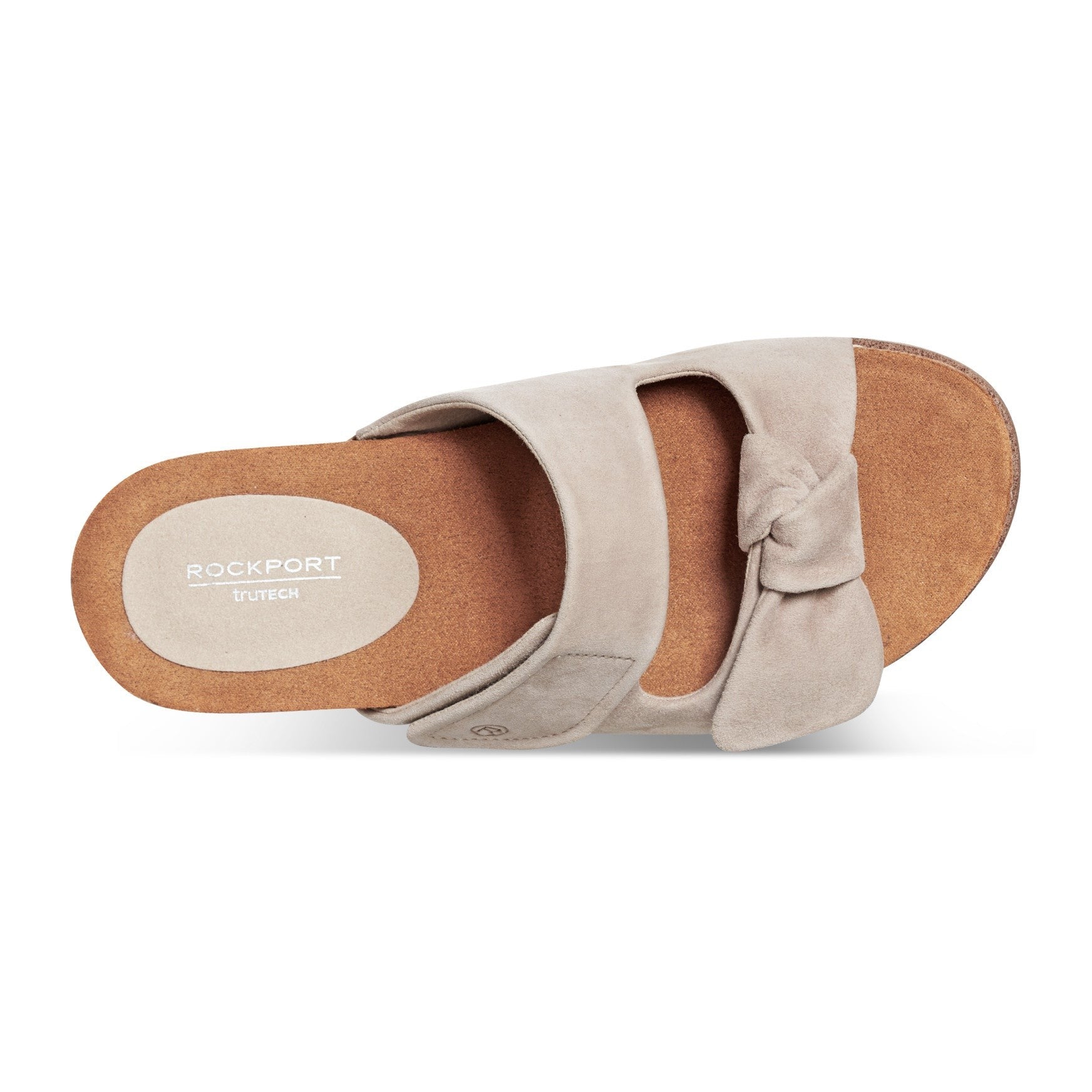 Rockport Zova Cushioned Arch Support Women's Sandal - Taupe Suede - 4