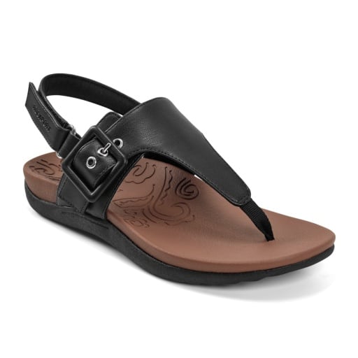 Rockport Women's Rora Backstrap Thong Sandal - BLK01 - View 1