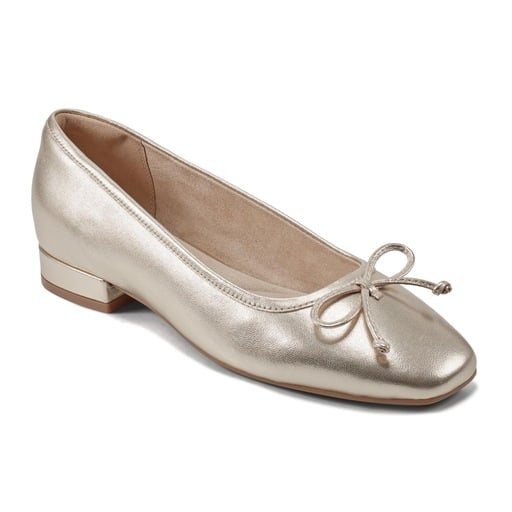 Rockport Sadie Women's Bow Ballet Flats - Gold - View 1