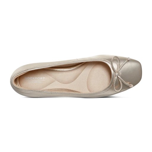 Rockport Sadie Women's Bow Ballet Flats - Gold - View 3