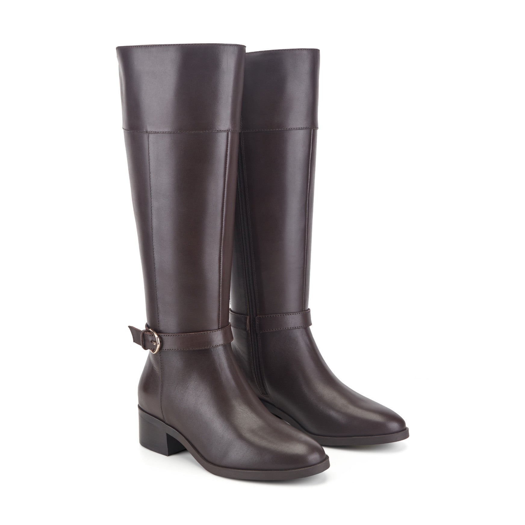 Rockport Tabbyy Women's Leather Riding Boots - Dark Brown Leather - View 2
