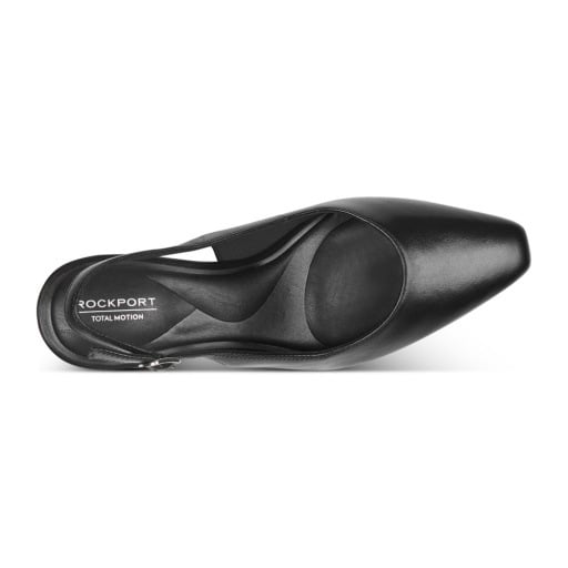 Rockport Total Motion Mayla Women's Slingback Pumps - Black Leather - View 5