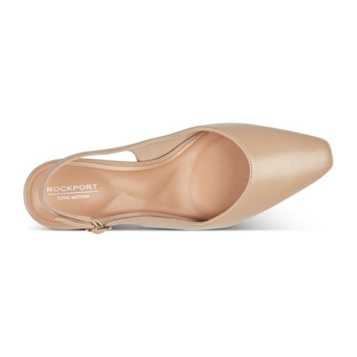 Rockport Total Motion Mayla Women's Slingback Pumps - Light Natural Leather - View 5