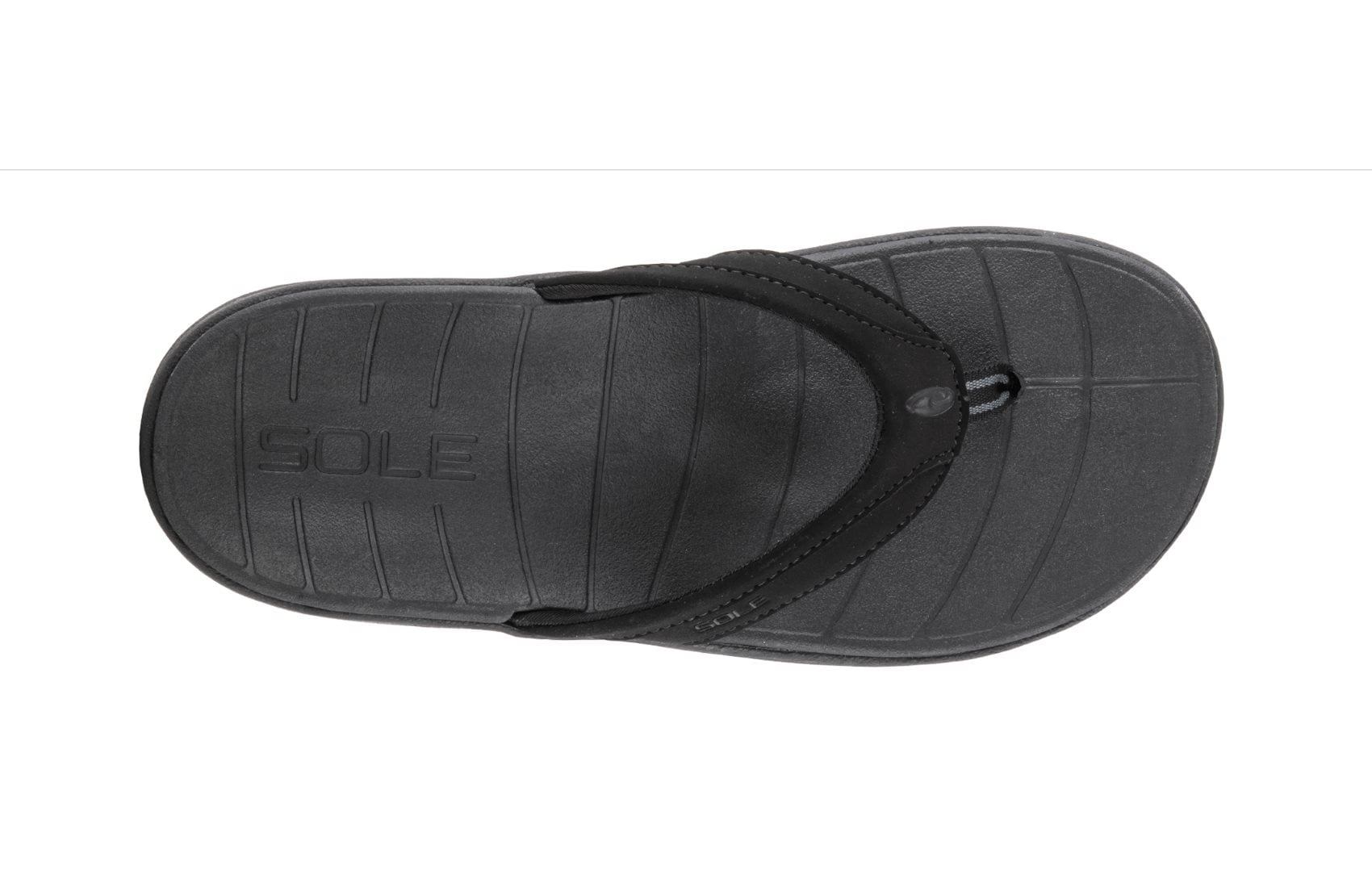 SOLE Women's Sport Flip Flops - Orthotic Sandals - women Raven top