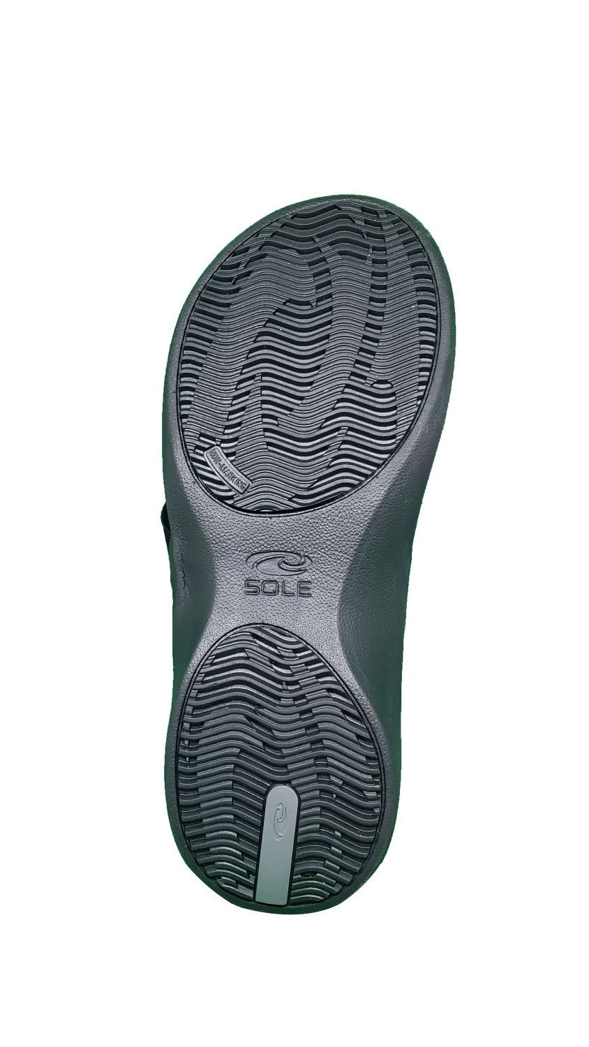 SOLE Women's Sport Flip Flops - Orthotic Sandals - flip Raven bottom