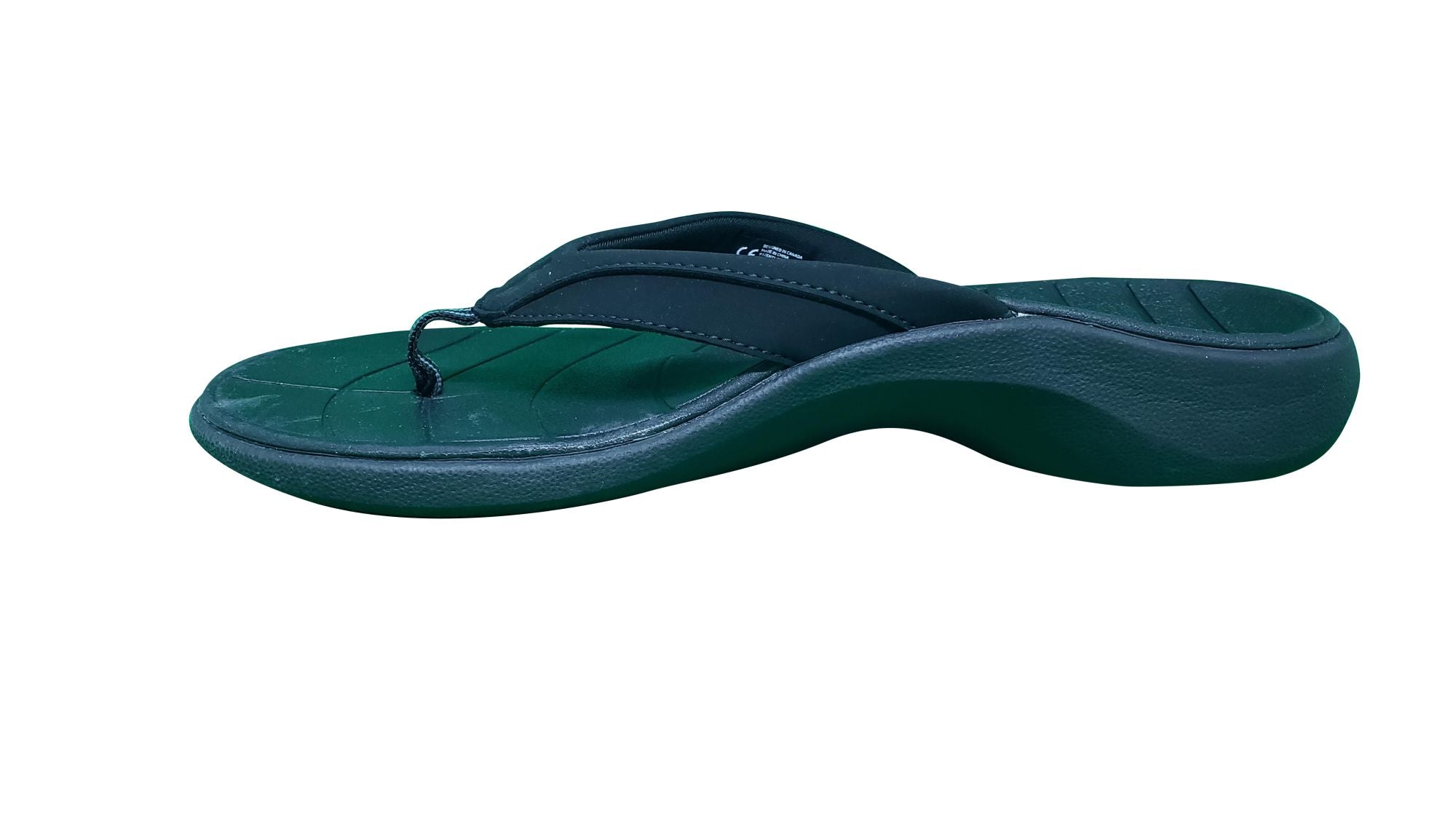 SOLE Women's Sport Flip Flops - Orthotic Sandals - flip Raven side2