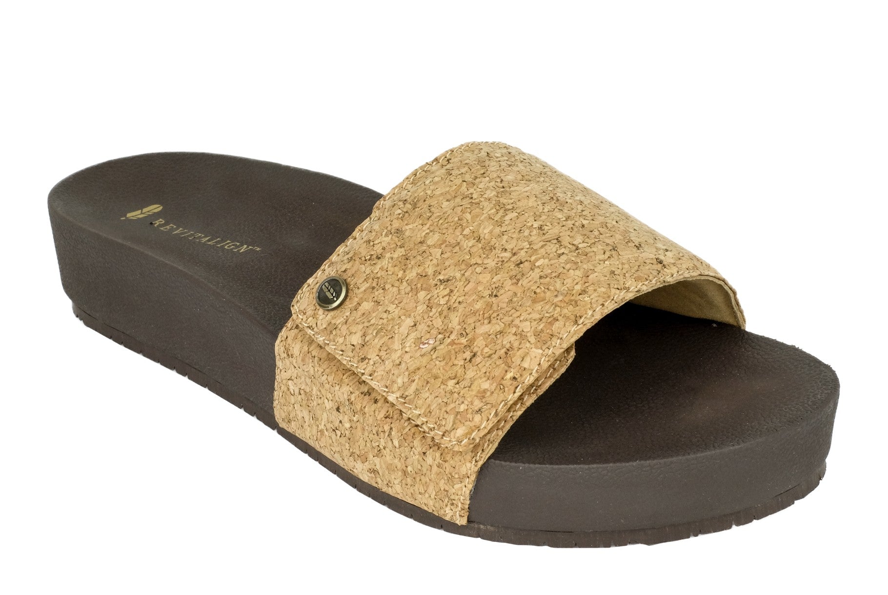 Revitalign Breezy Deluxe Adjustable Comfort & Support Women's Sandals in Cork