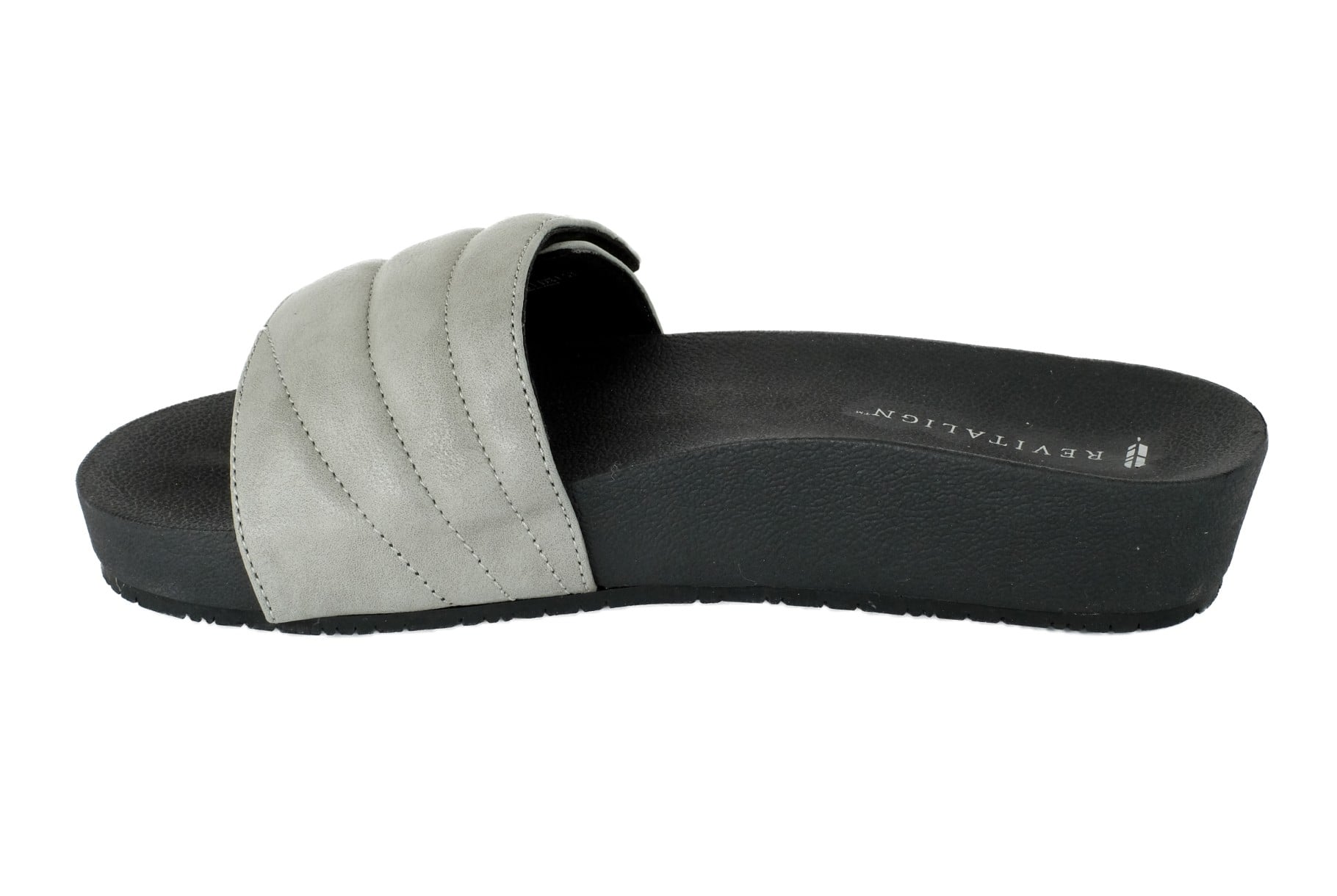 Revitalign Breezy Deluxe Women's Orthotic Slide Sandal - Grey 3