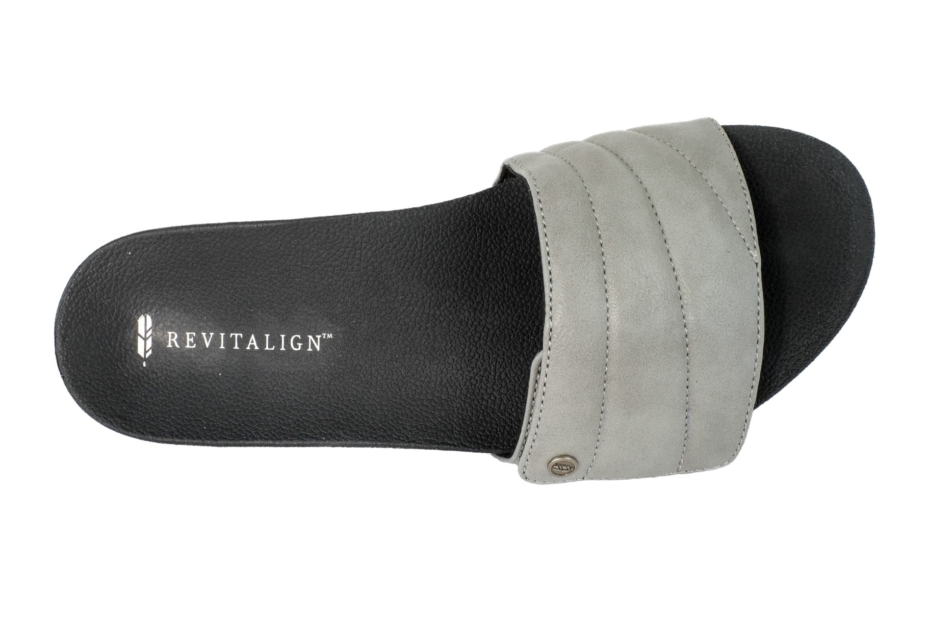 Revitalign Breezy Deluxe Women's Orthotic Slide Sandal - Grey 6