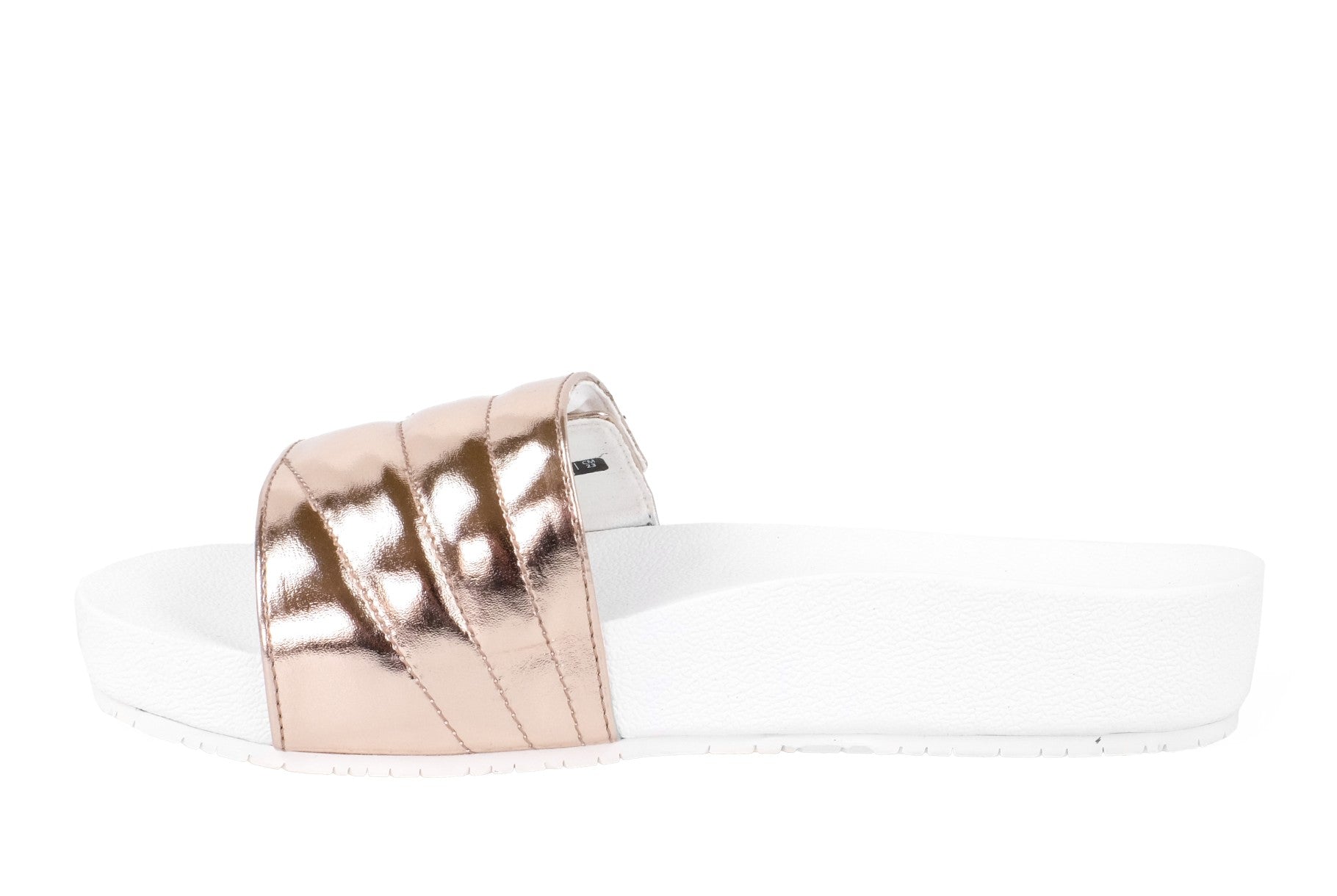 Revitalign Breezy Deluxe Women's Orthotic Slide Sandal - Rose Rose Gold 4