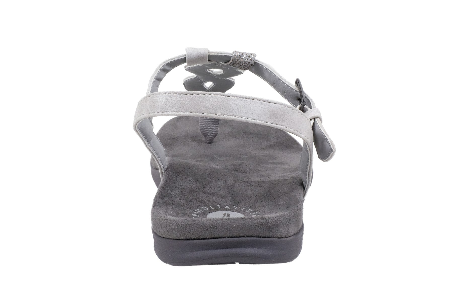 Revitalign Heron T-bar Women's Adjustable Orthotic Sandal - Silver 4