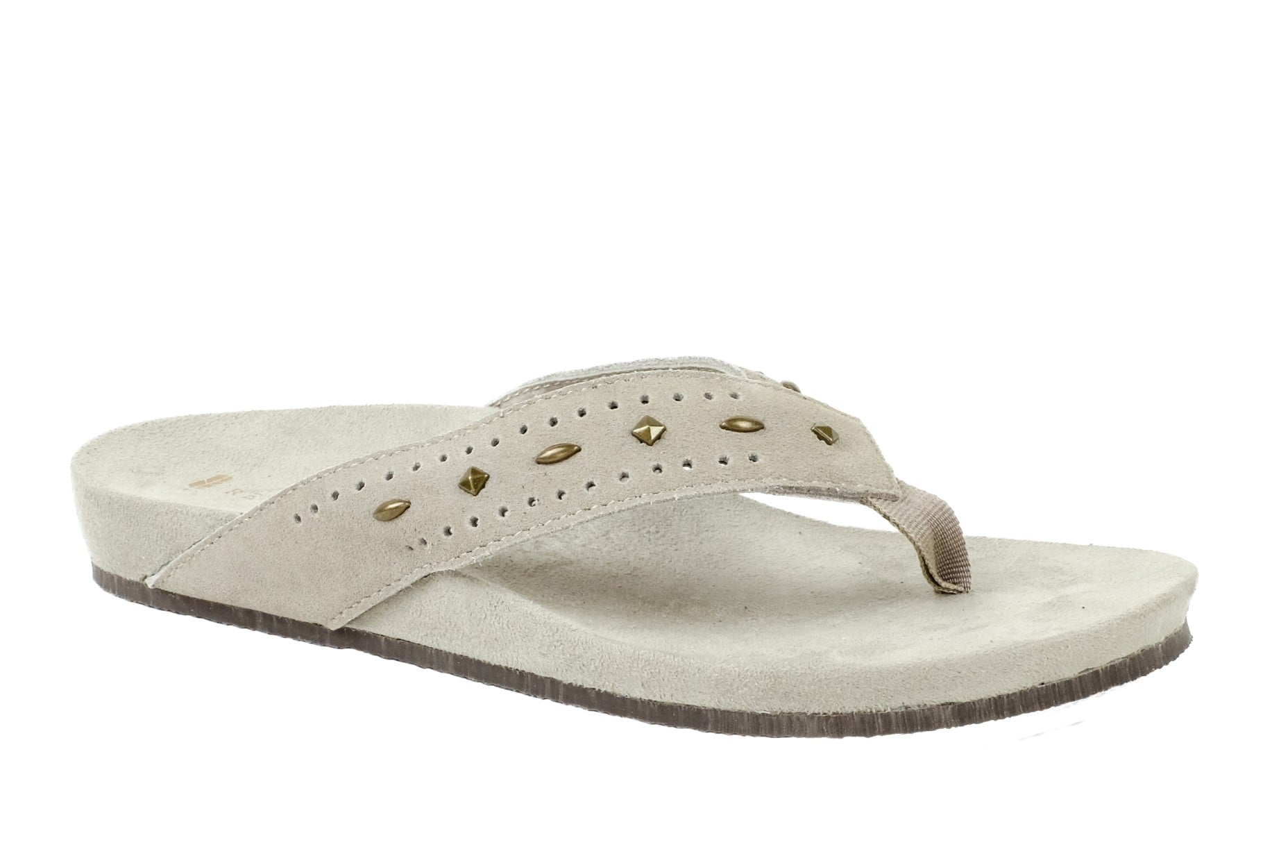Revitalign Kena Stud Women's Thong Post Supportive Sandal - Sand 1