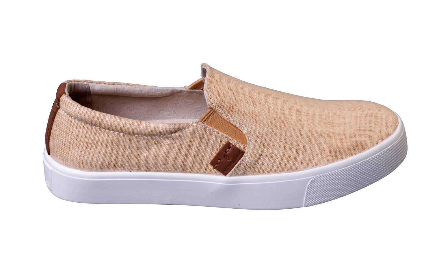 Revitalign Boardwalk Canvas - Women's Slip-on Comfort Shoe - Sand - Profile