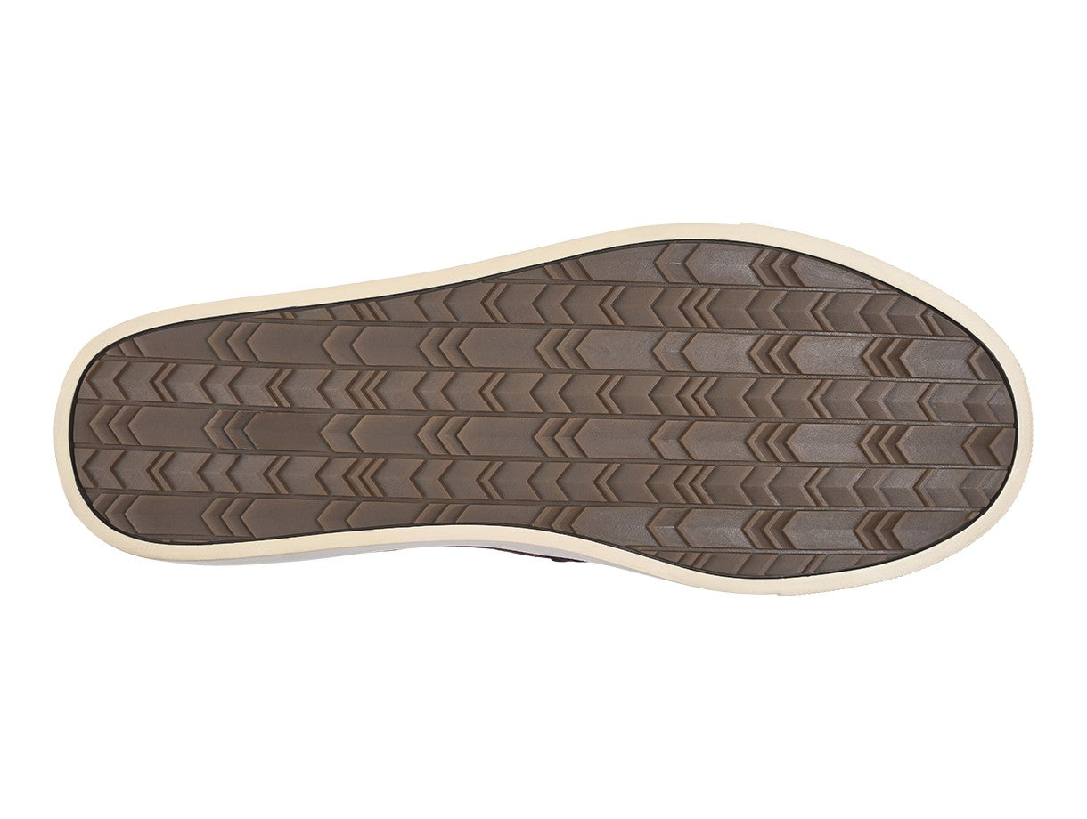 Revitalign Boardwalk Leather - Women's Casual Slip-on - Cranberry Perforated - Side