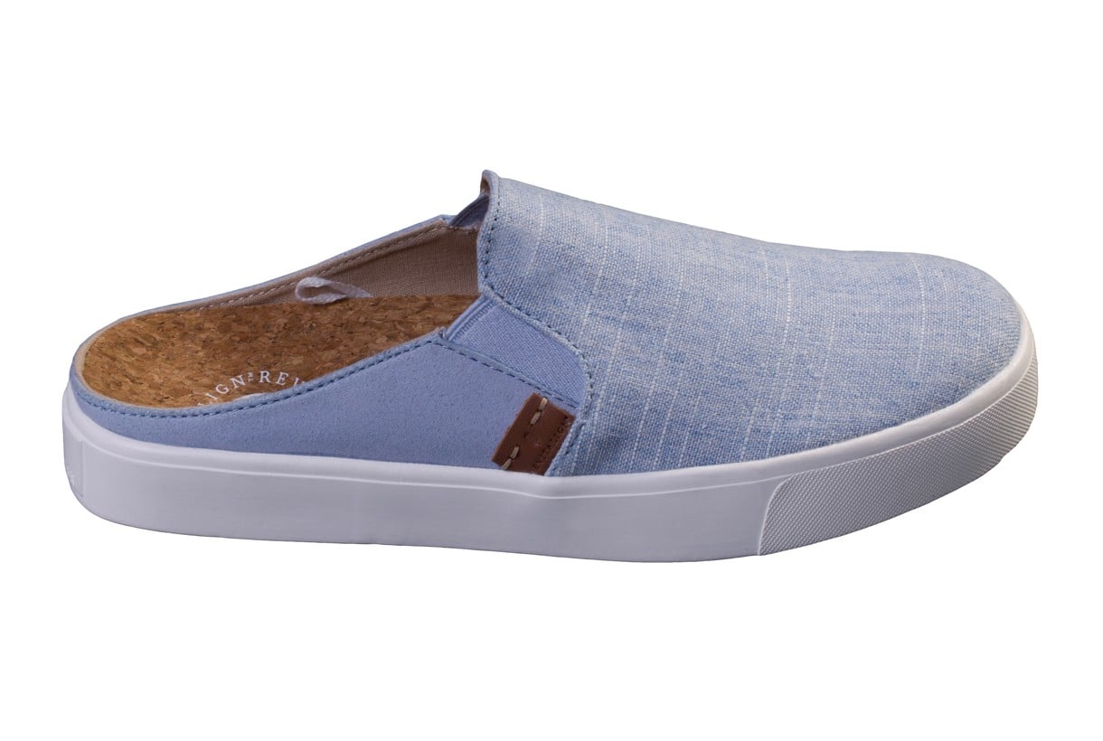 Revitalign Esplanade Canvas - Women's Slip-on Shoe - Chambray - Profile