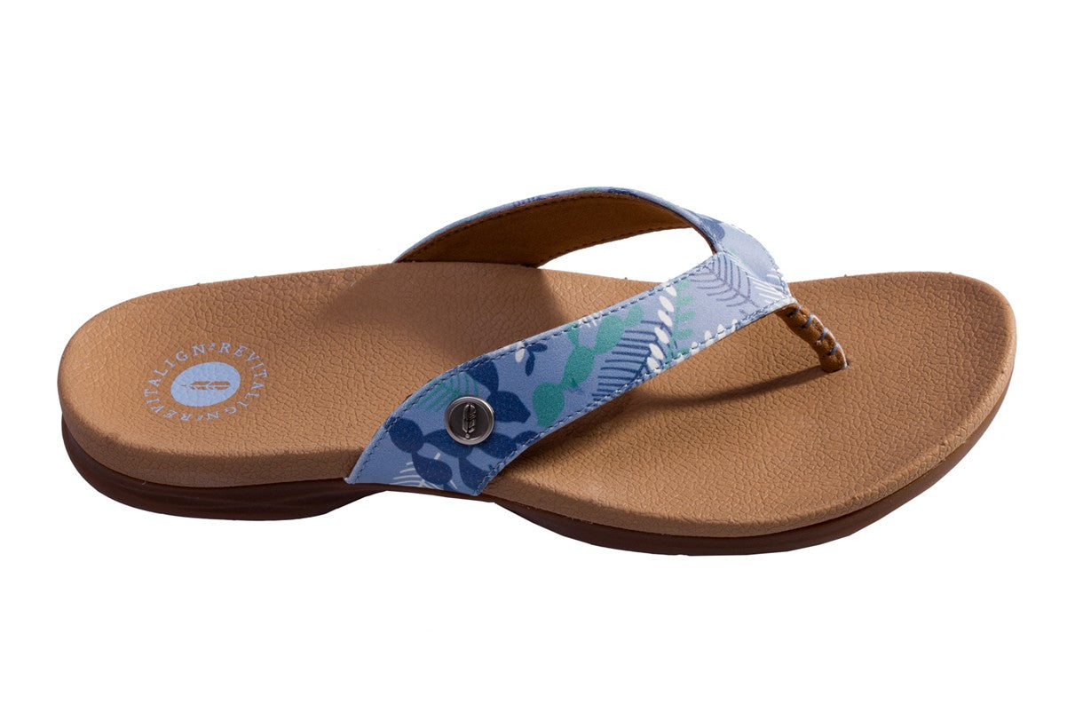 Revitalign Chameleon Women's Supportive Comfort Sandal - Blue Print - Profile