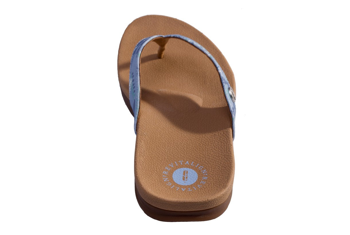 Revitalign Chameleon Women's Supportive Comfort Sandal - Blue Print - Side