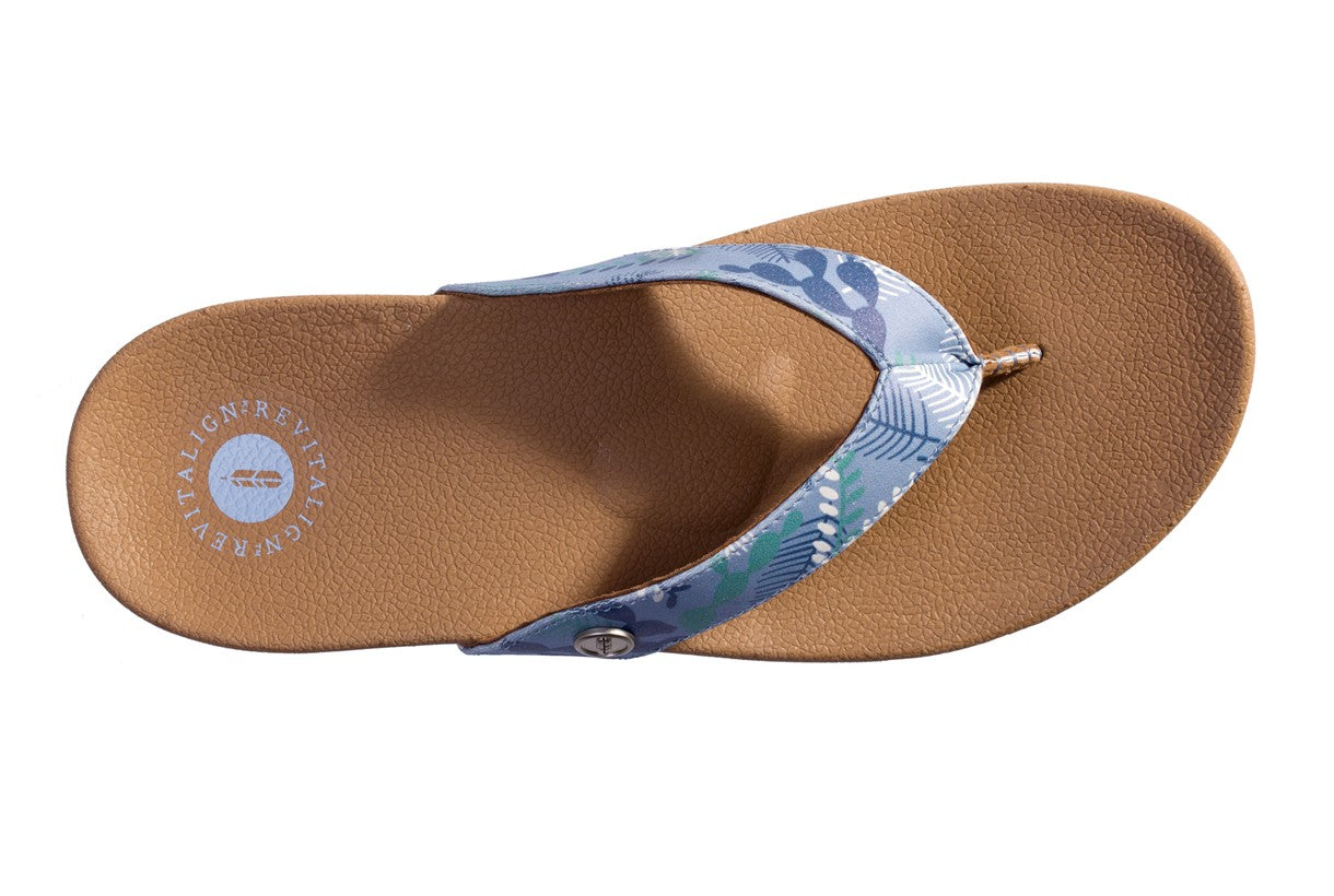 Revitalign Chameleon Women's Supportive Comfort Sandal - Blue Print - Swatch