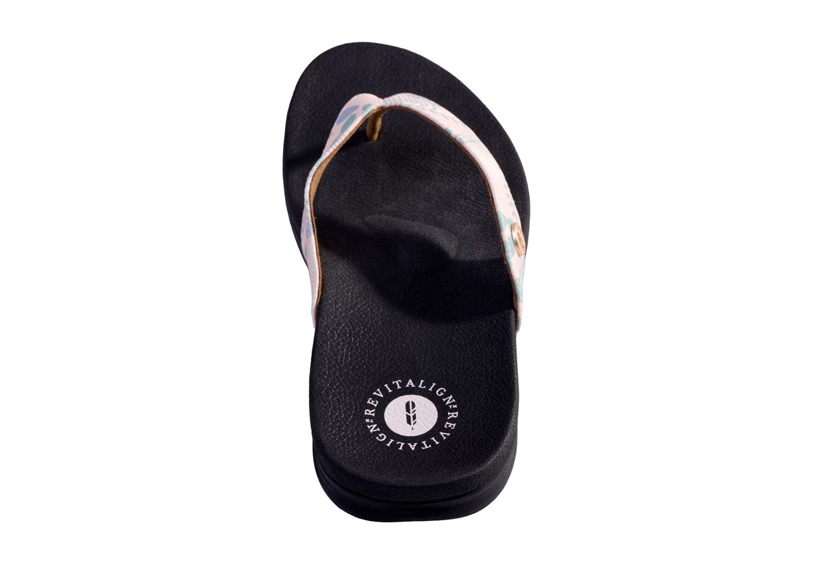 Revitalign Chameleon Women's Supportive Comfort Sandal - Pink Print - Side