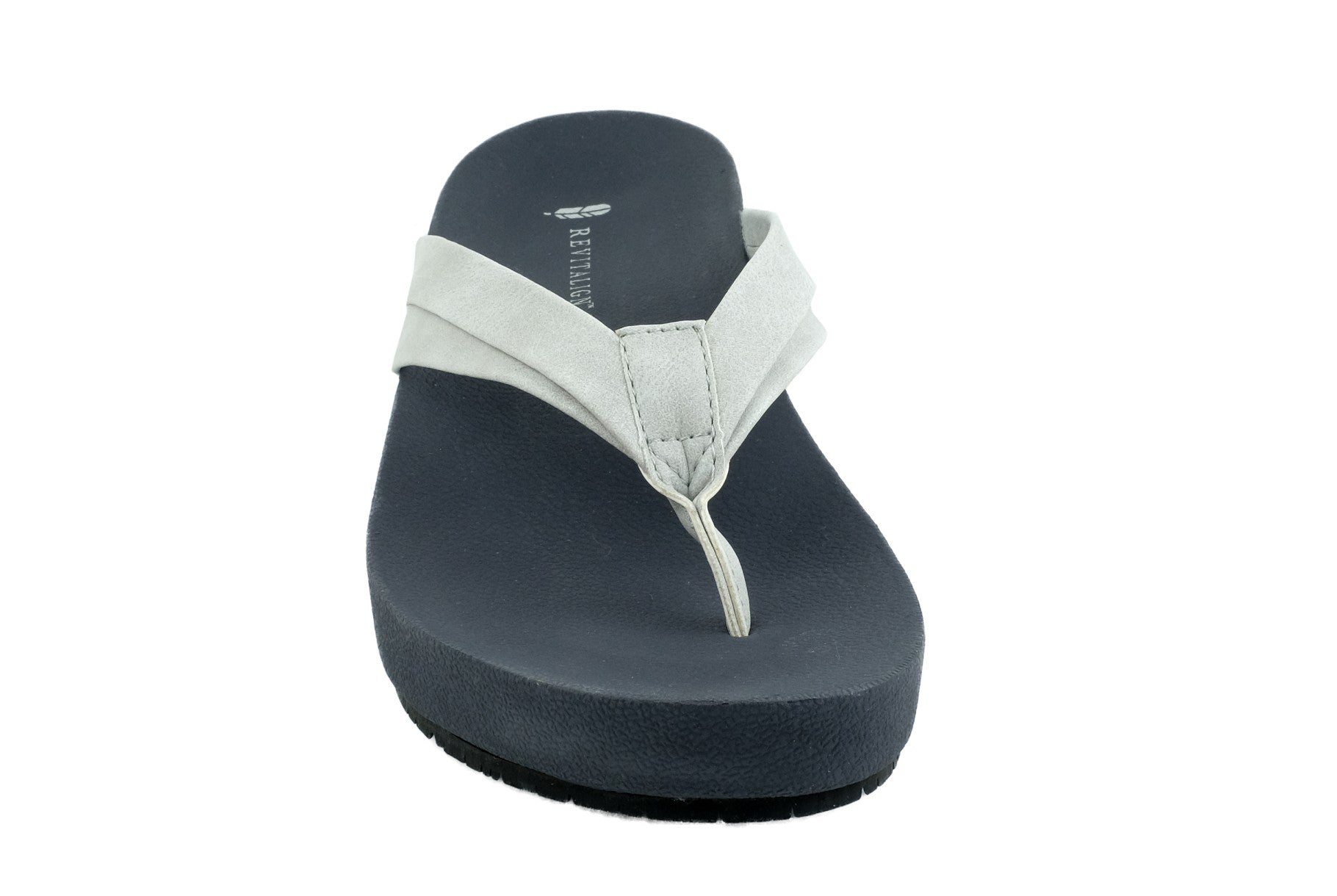 Revitalign Sandy Seas Platform Women's Orthotic Sandal - Grey - Bottom